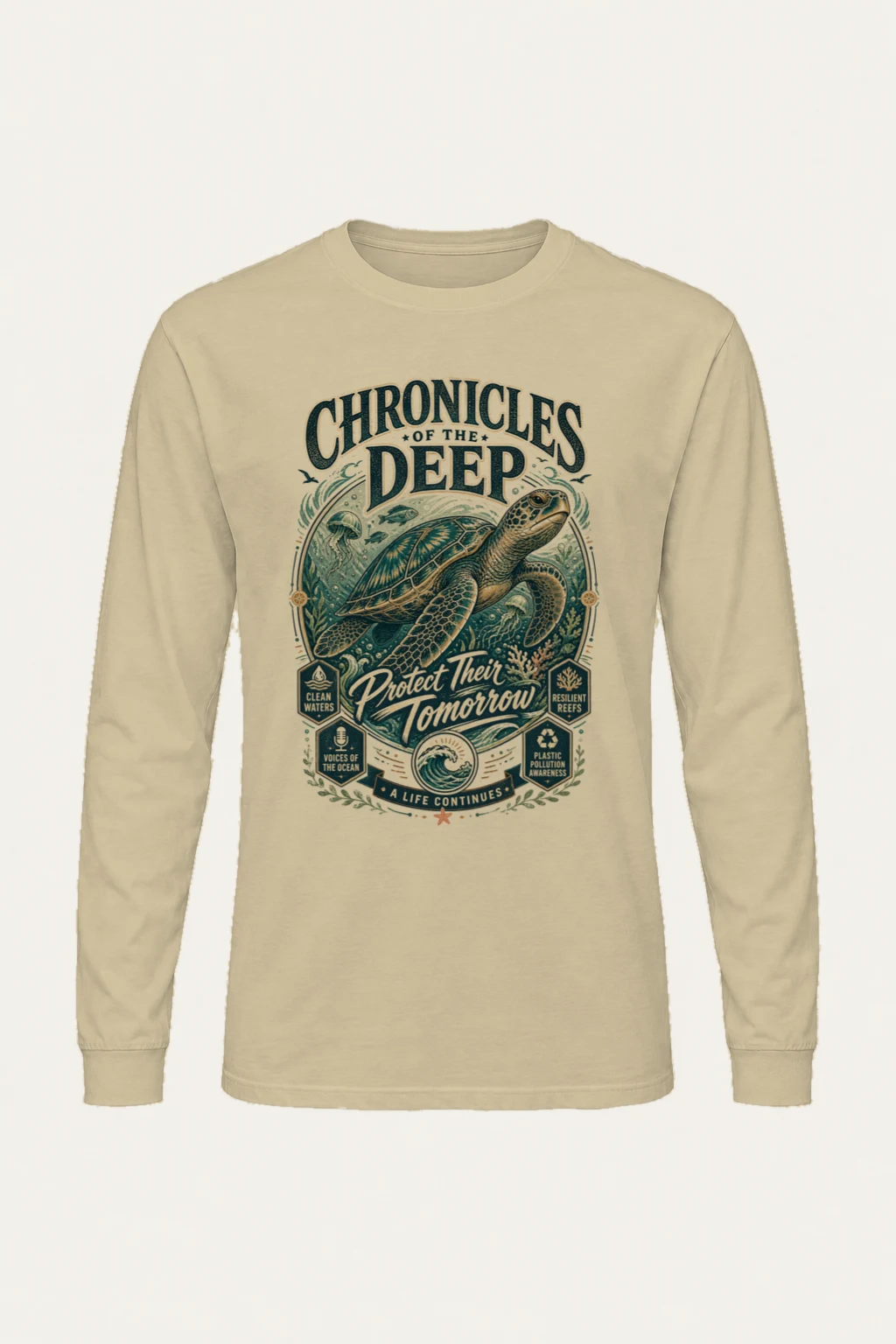"Chronicles Of The Deep" Unisex Longsleeve T-shirt | Gildan 2400
