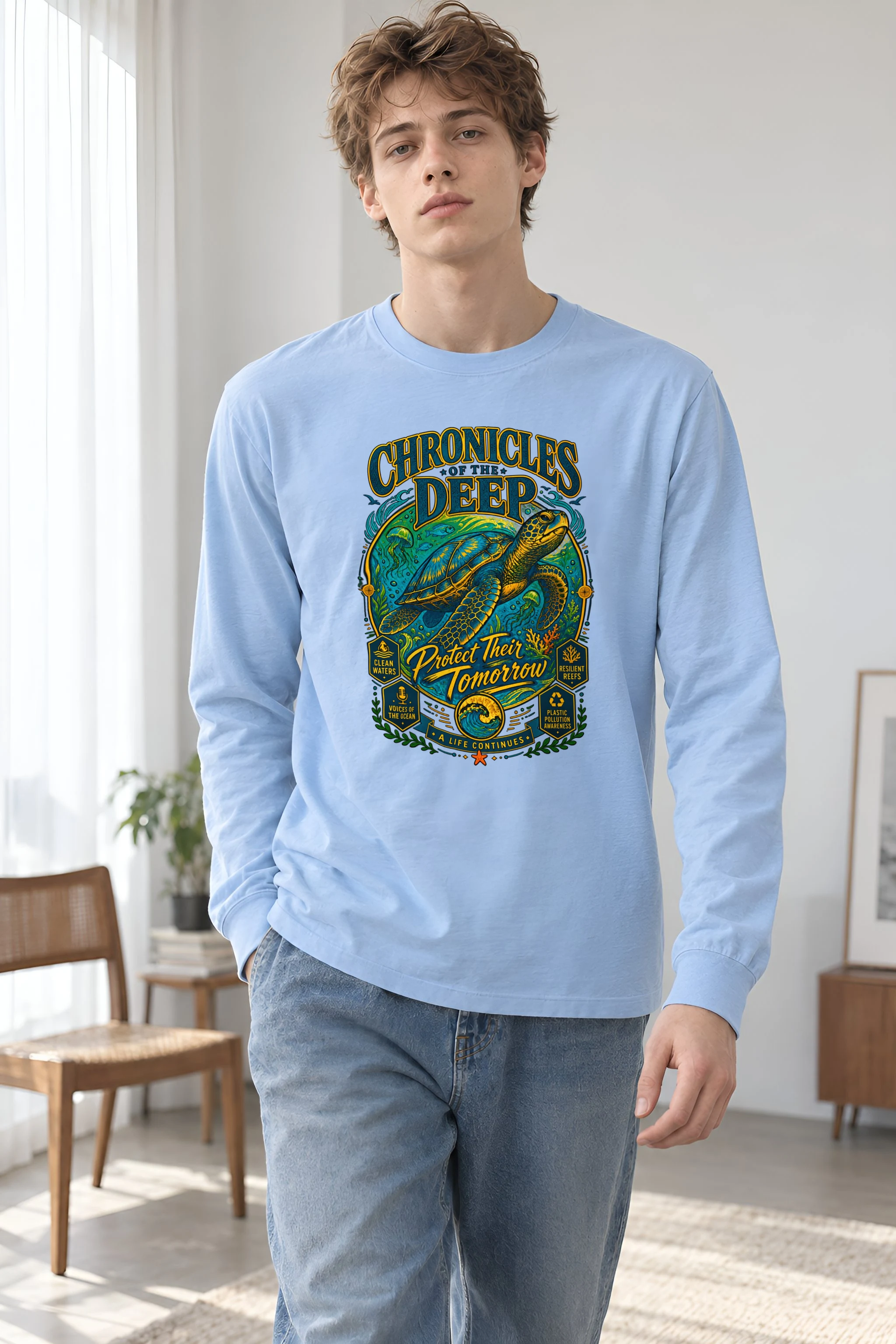 "Chronicles Of The Deep" Unisex Longsleeve T-shirt