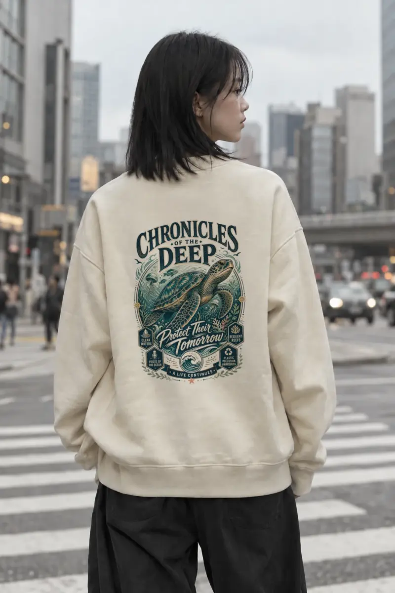 “Chronicles Of The Deep” Unisex Sponge Fleece Crewneck Sweatshirt | Bella + Canvas 3901