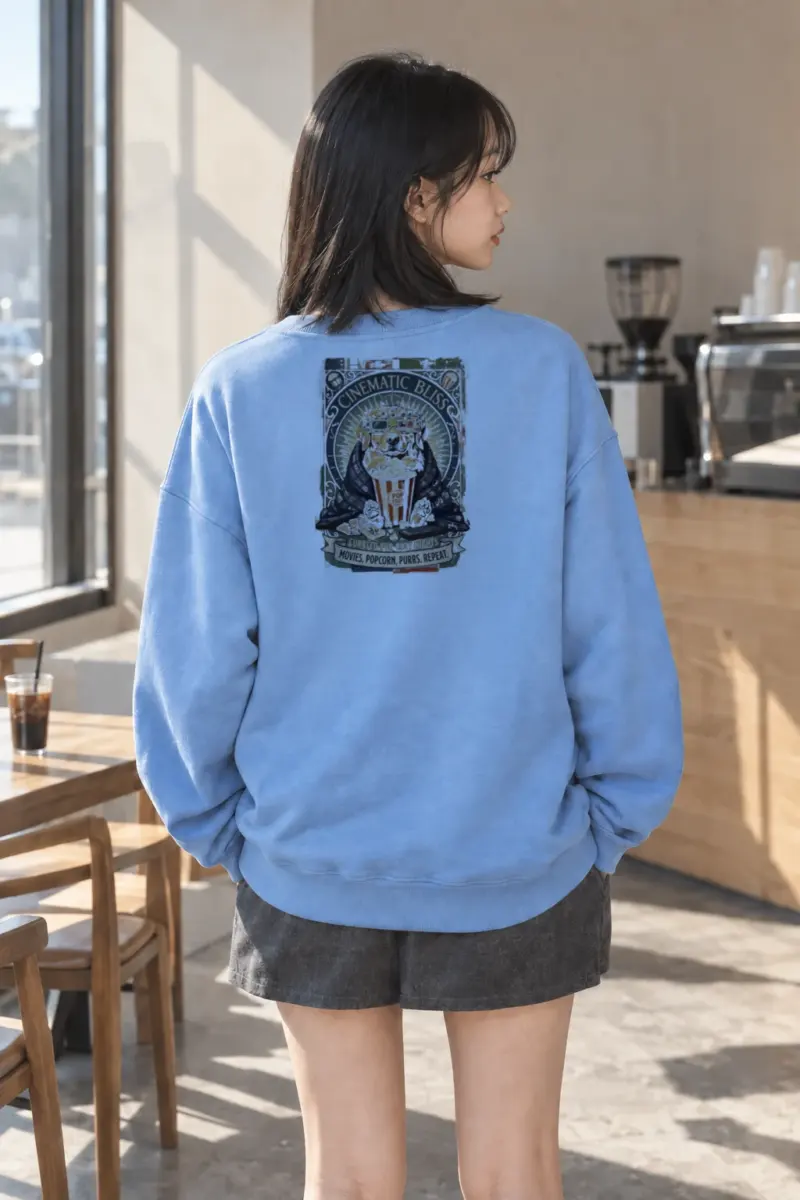 "Cinematic Bliss" Heavy Blend Unisex Crewneck Sweatshirt | Gildan 18000