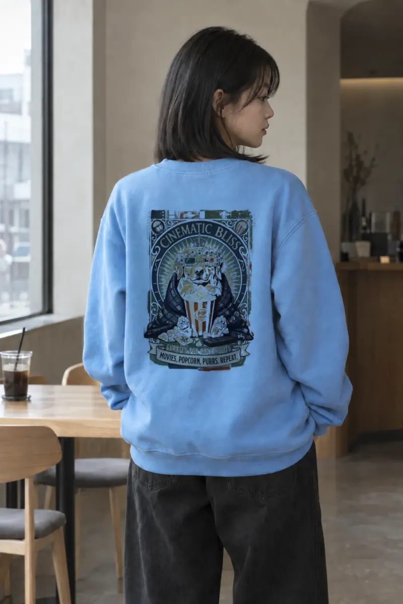 "Cinematic Bliss" Heavy Blend Unisex Crewneck Sweatshirt | Gildan 18000