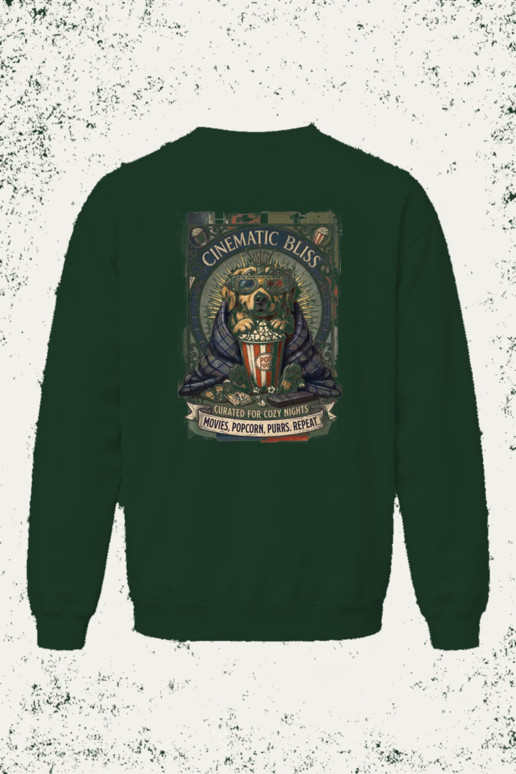 "Cinematic Bliss" Heavy Blend Unisex Crewneck Sweatshirt | Gildan 18000