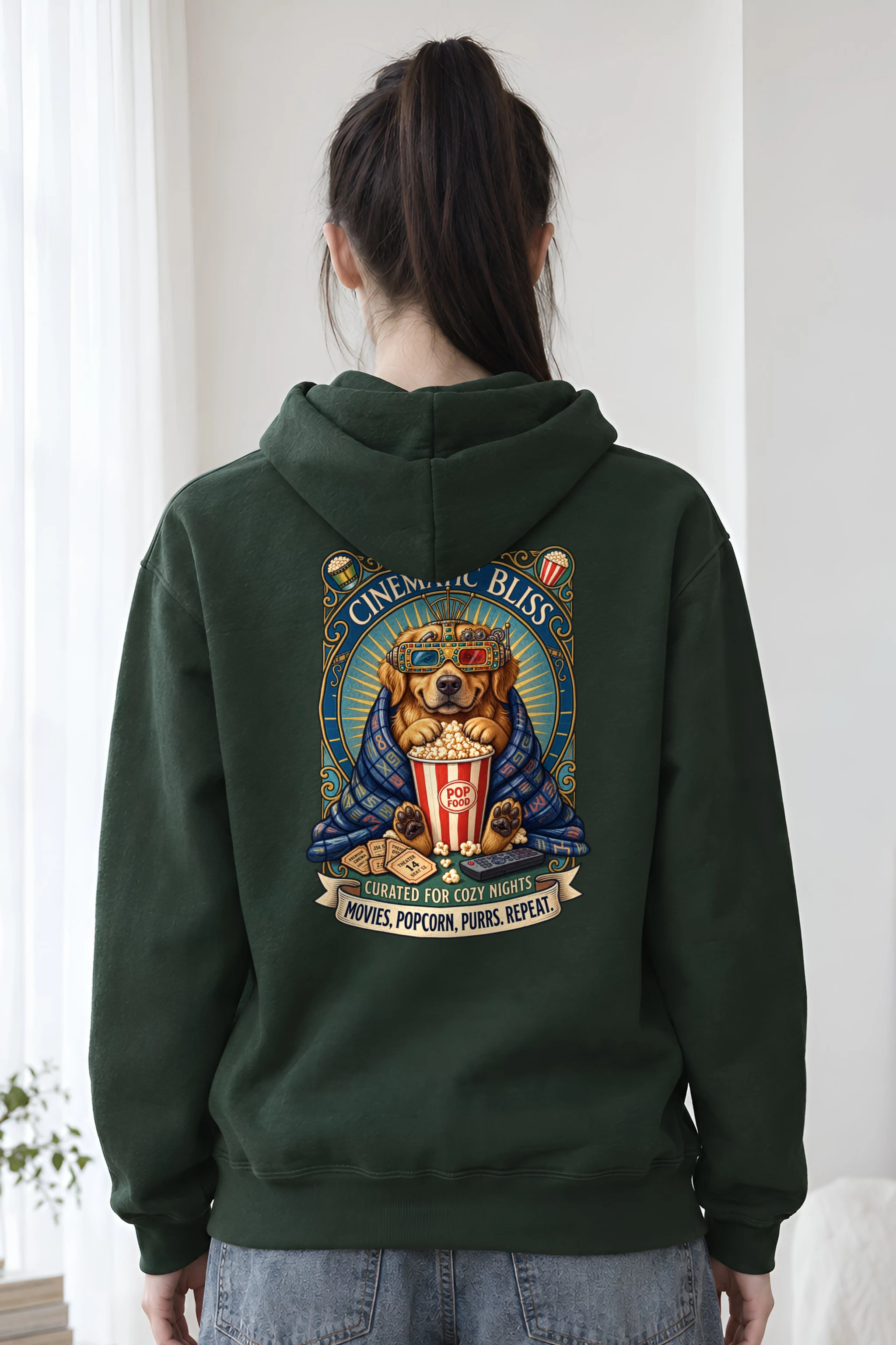 "Cinematic Bliss" 1 Pullover Hoodie