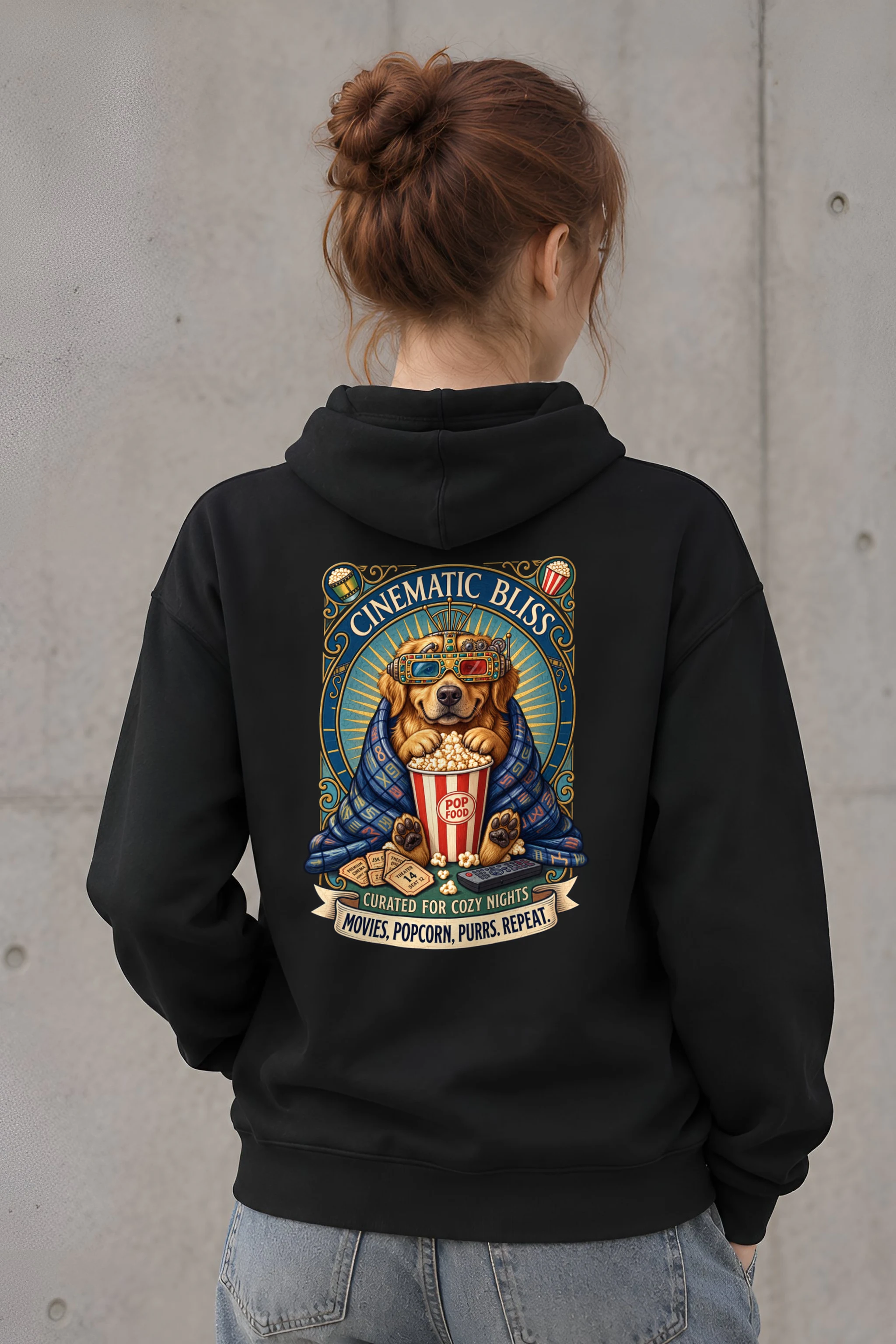 "Cinematic Bliss" 1 Pullover Hoodie