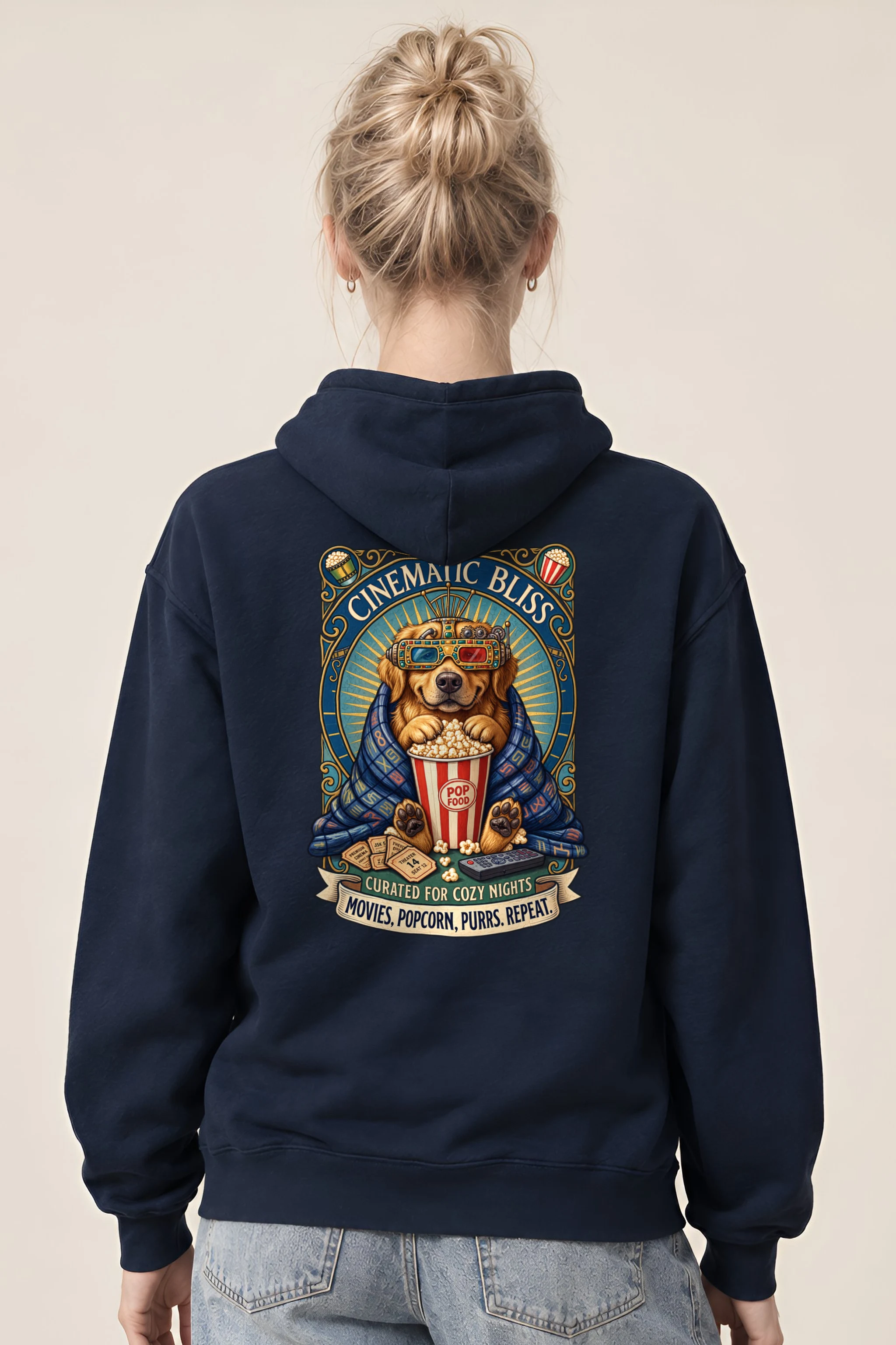 "Cinematic Bliss" 1 Pullover Hoodie