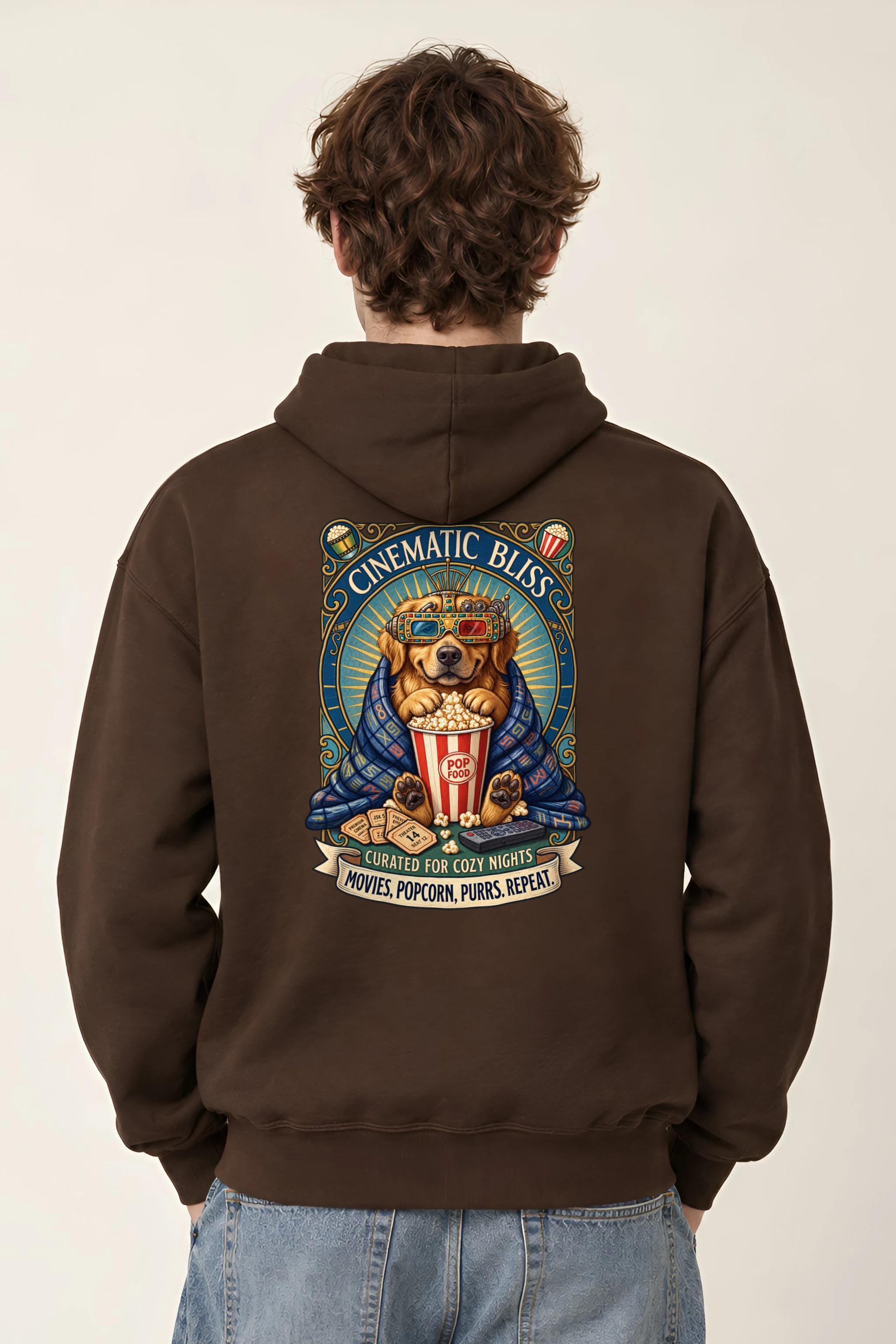 "Cinematic Bliss" 1 Pullover Hoodie