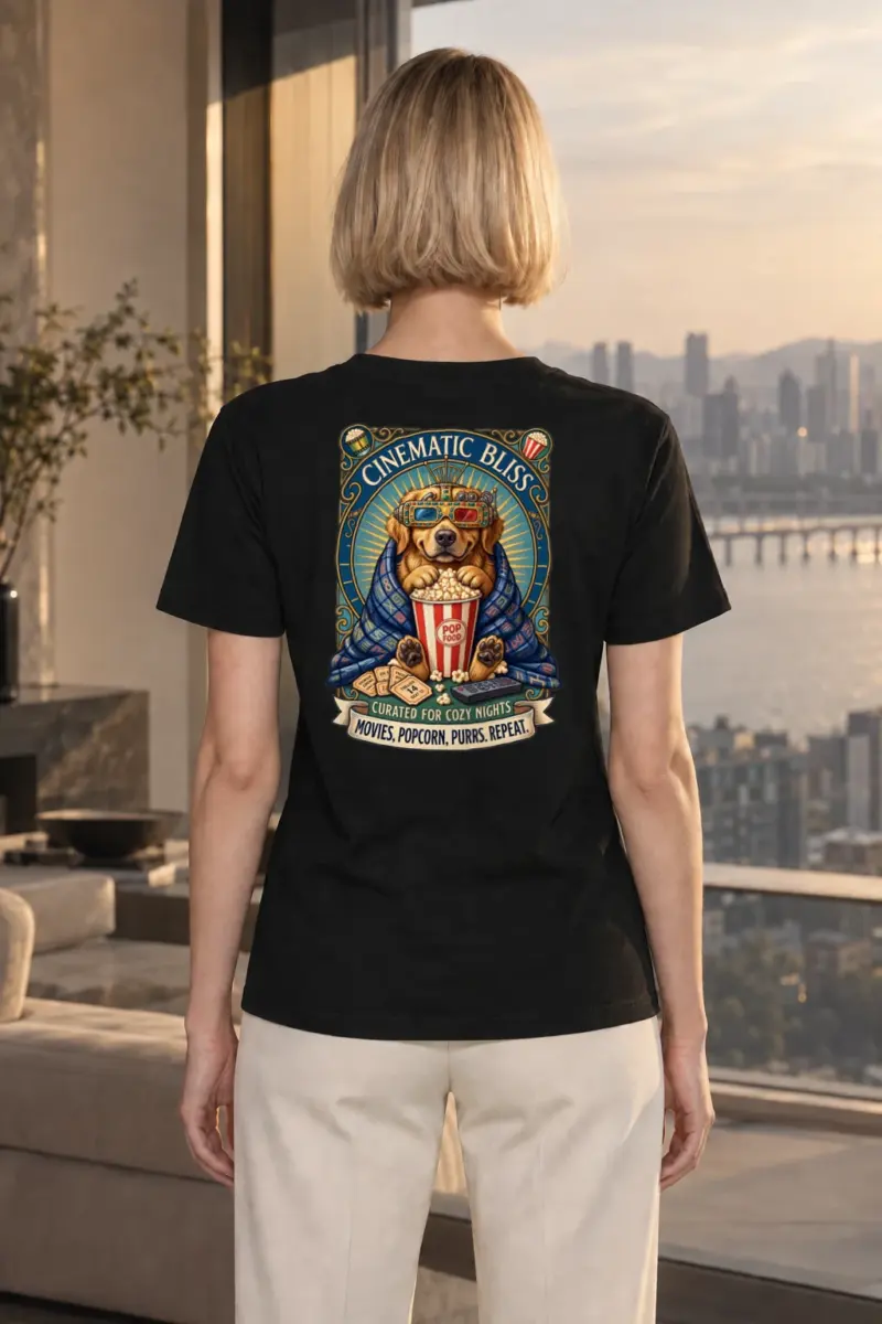 "Cinematic Bliss" Heavyweight Unisex Crewneck T-shirt | Gildan 5000