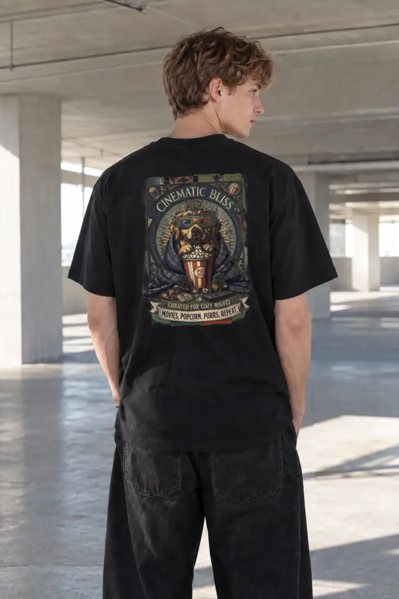 "Cinematic Bliss" Heavyweight Unisex Crewneck T-shirt | Gildan 5000