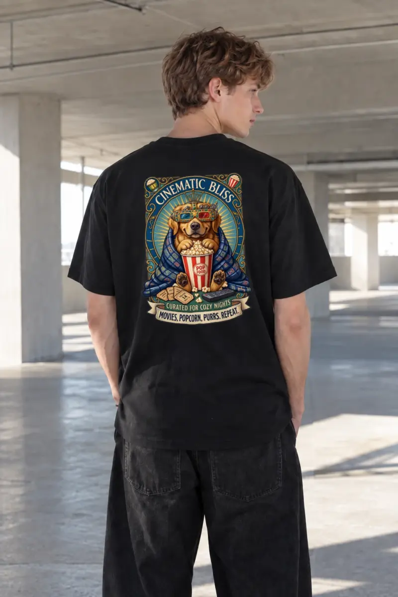 "Cinematic Bliss" Heavyweight Unisex Crewneck T-shirt | Gildan 5000