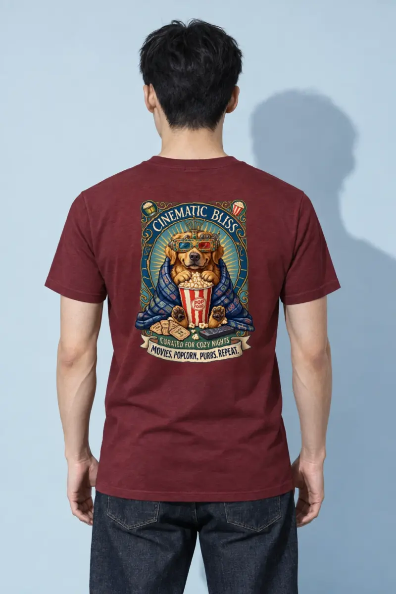 "Cinematic Bliss" Heavyweight Unisex Crewneck T-shirt