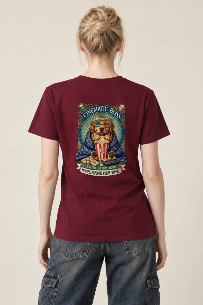 "Cinematic Bliss" Heavyweight Unisex Crewneck T-shirt