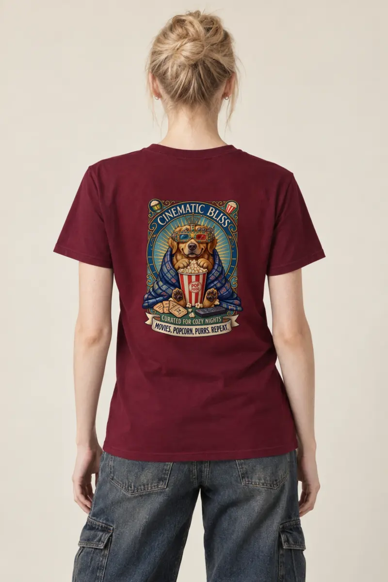 "Cinematic Bliss" Heavyweight Unisex Crewneck T-shirt