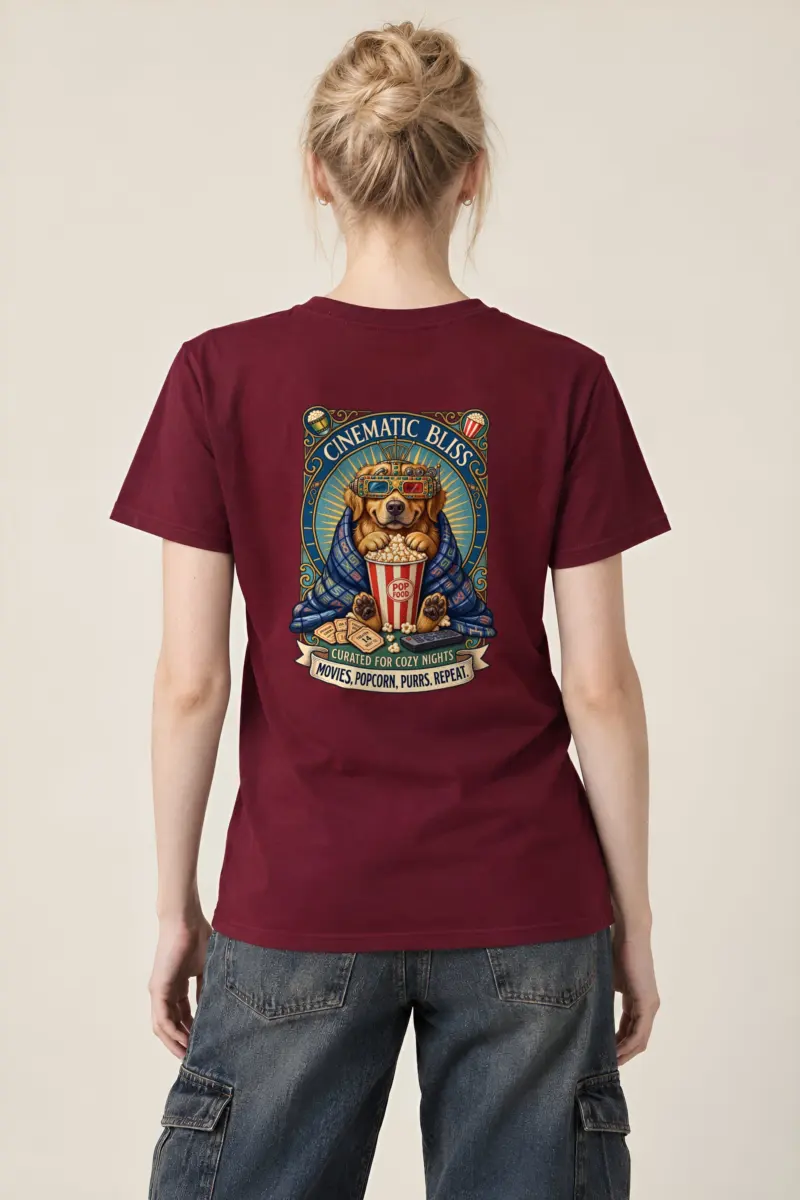 "Cinematic Bliss" Heavyweight Unisex Crewneck T-shirt