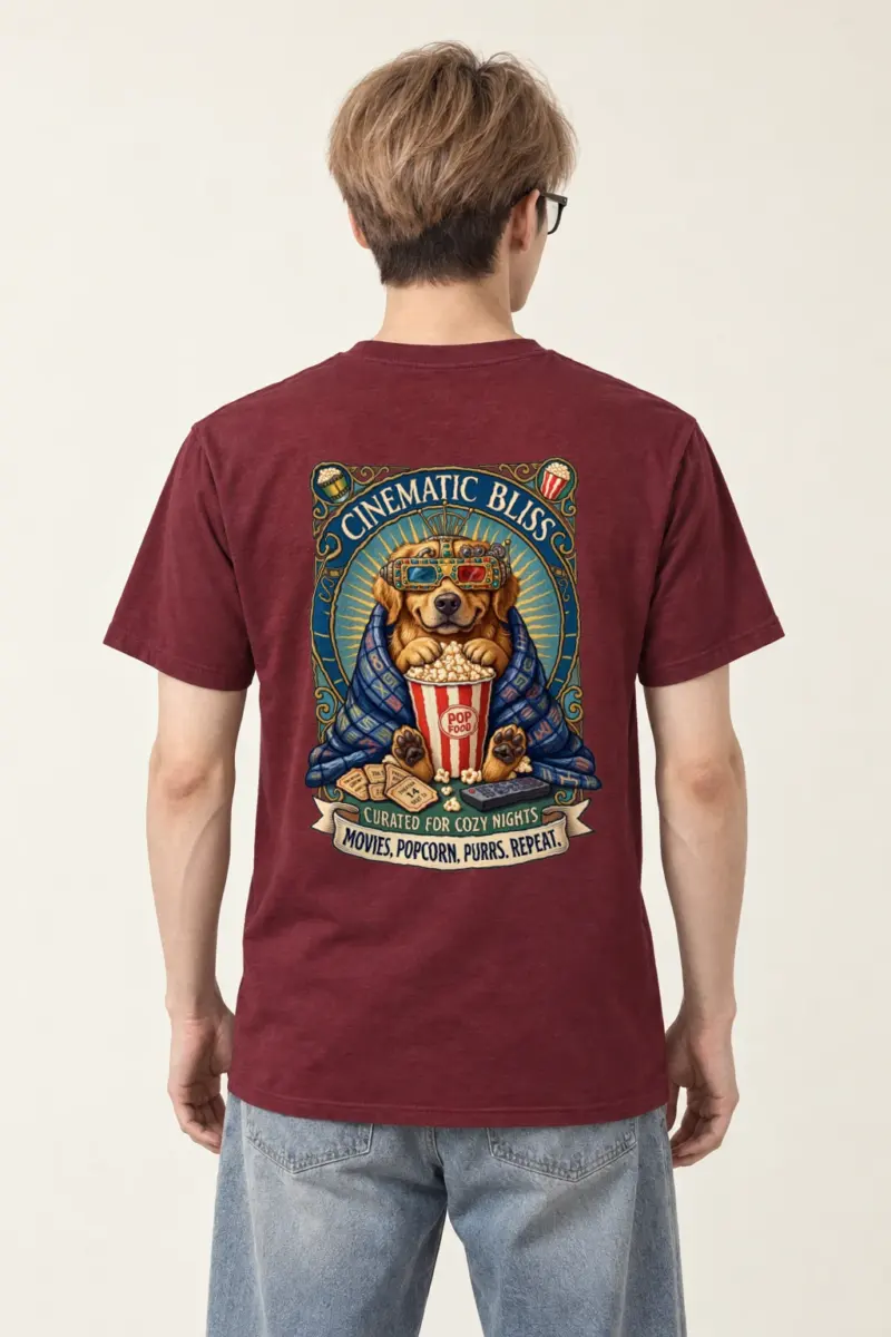 "Cinematic Bliss" Heavyweight Unisex Crewneck T-shirt