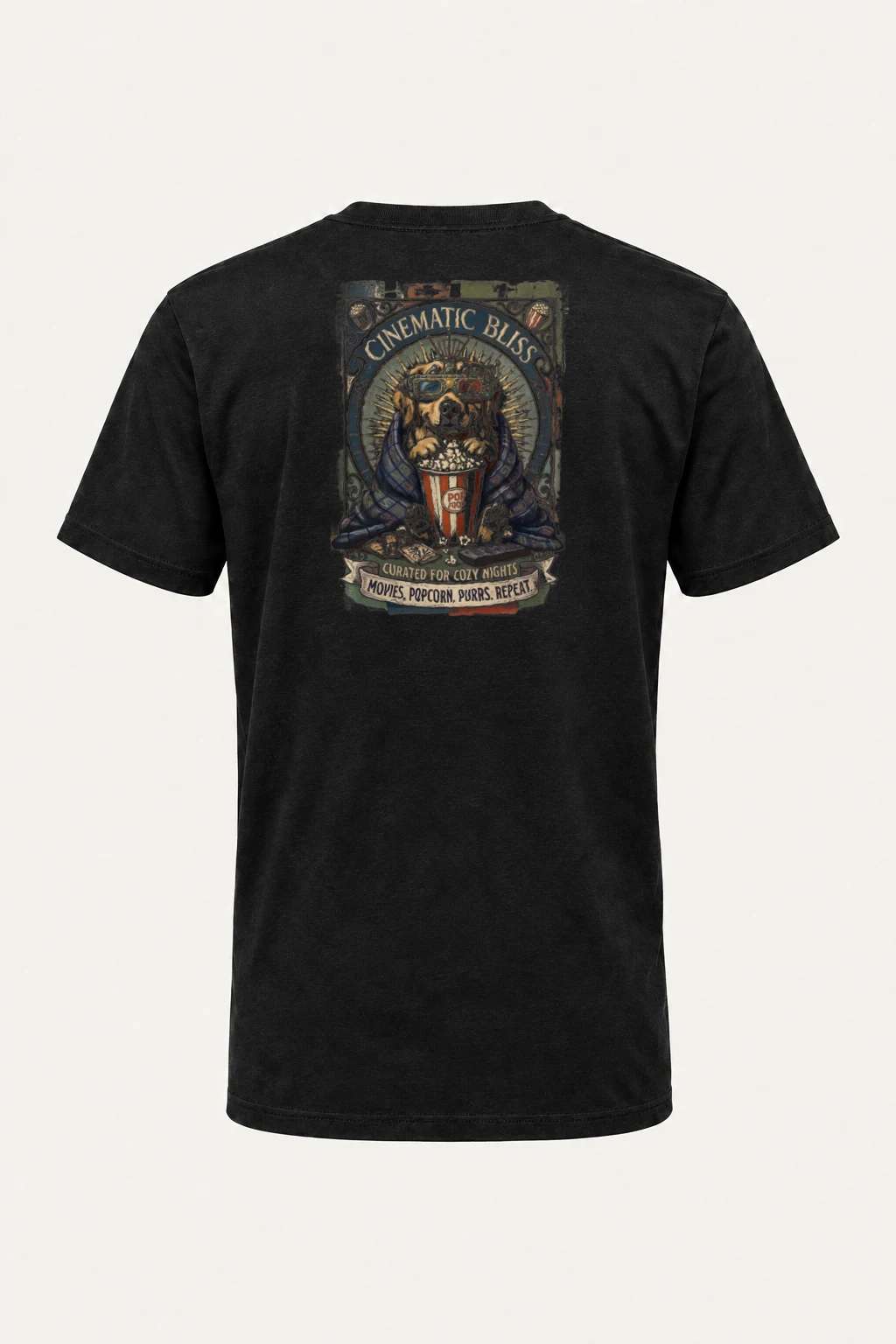 "Cinematic Bliss" Heavyweight Unisex Crewneck T-shirt | Gildan 5000