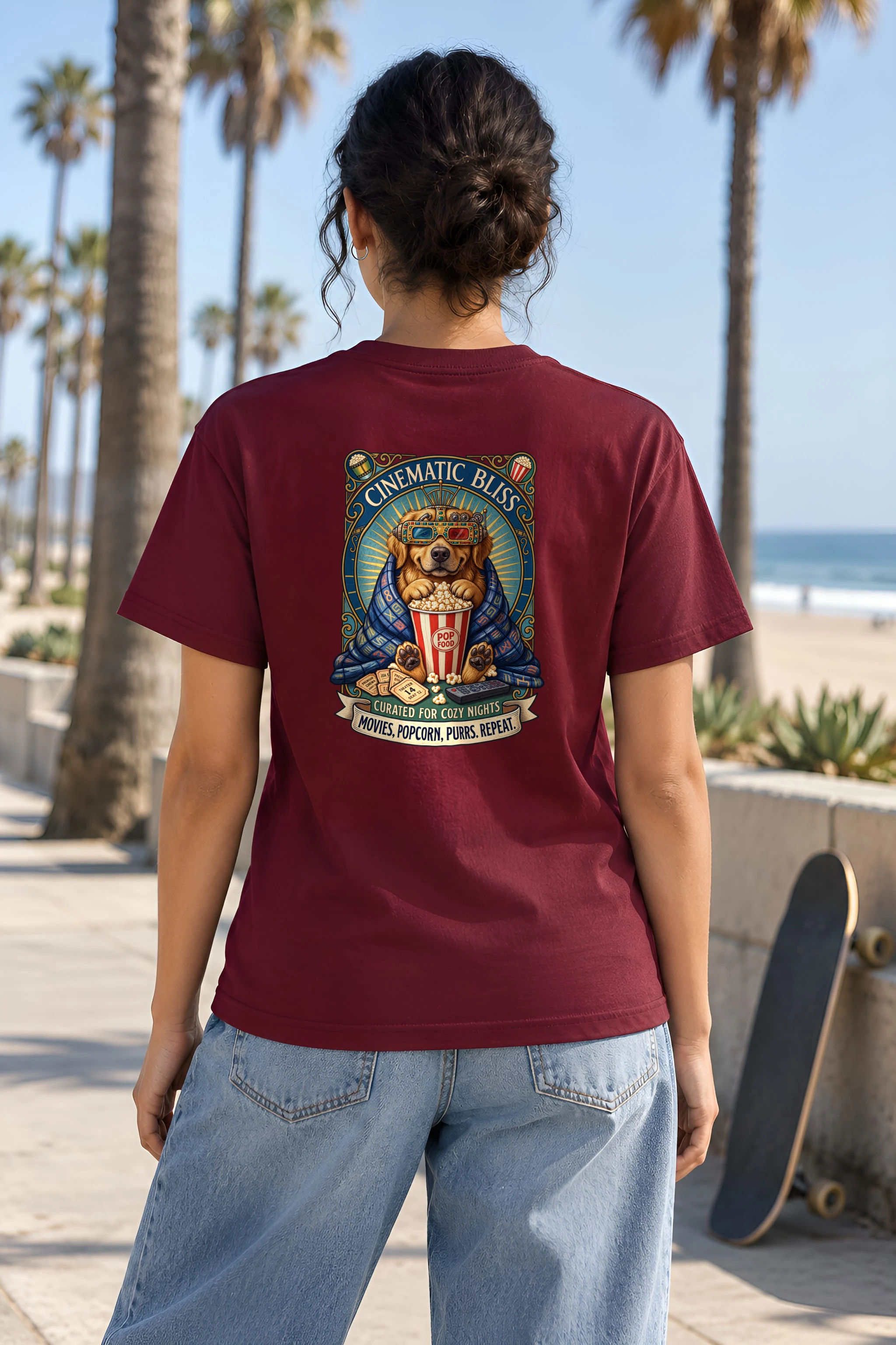"Cinematic Bliss" Heavyweight Unisex Crewneck T-shirt