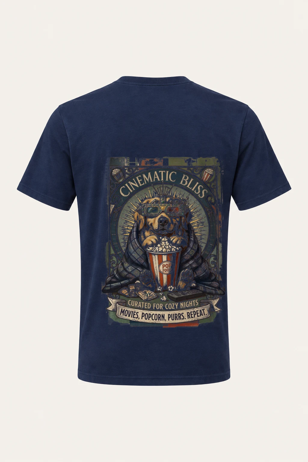 "Cinematic Bliss" Heavyweight Unisex Crewneck T-shirt | Gildan 5000