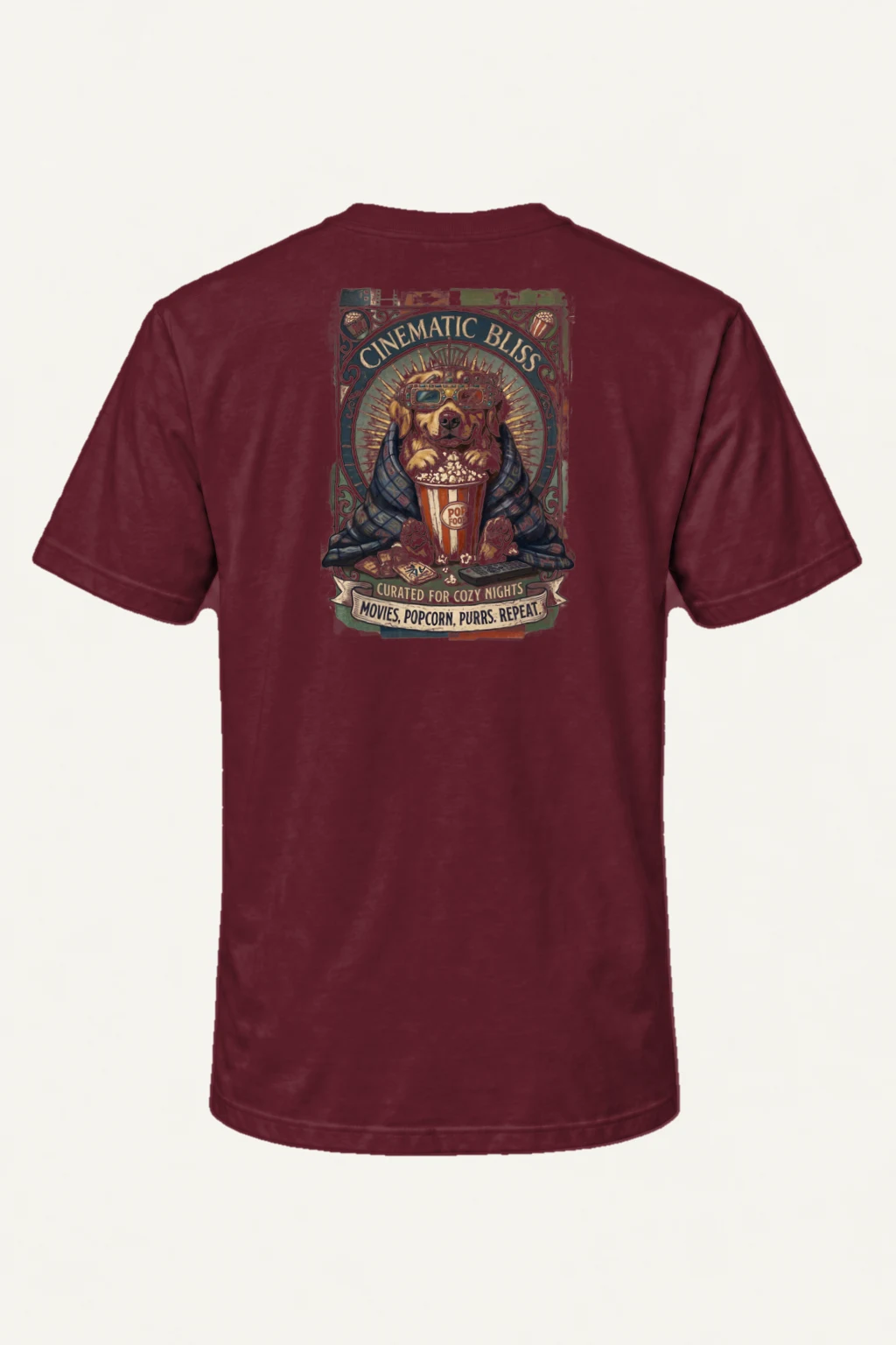 "Cinematic Bliss" Heavyweight Unisex Crewneck T-shirt | Gildan 5000