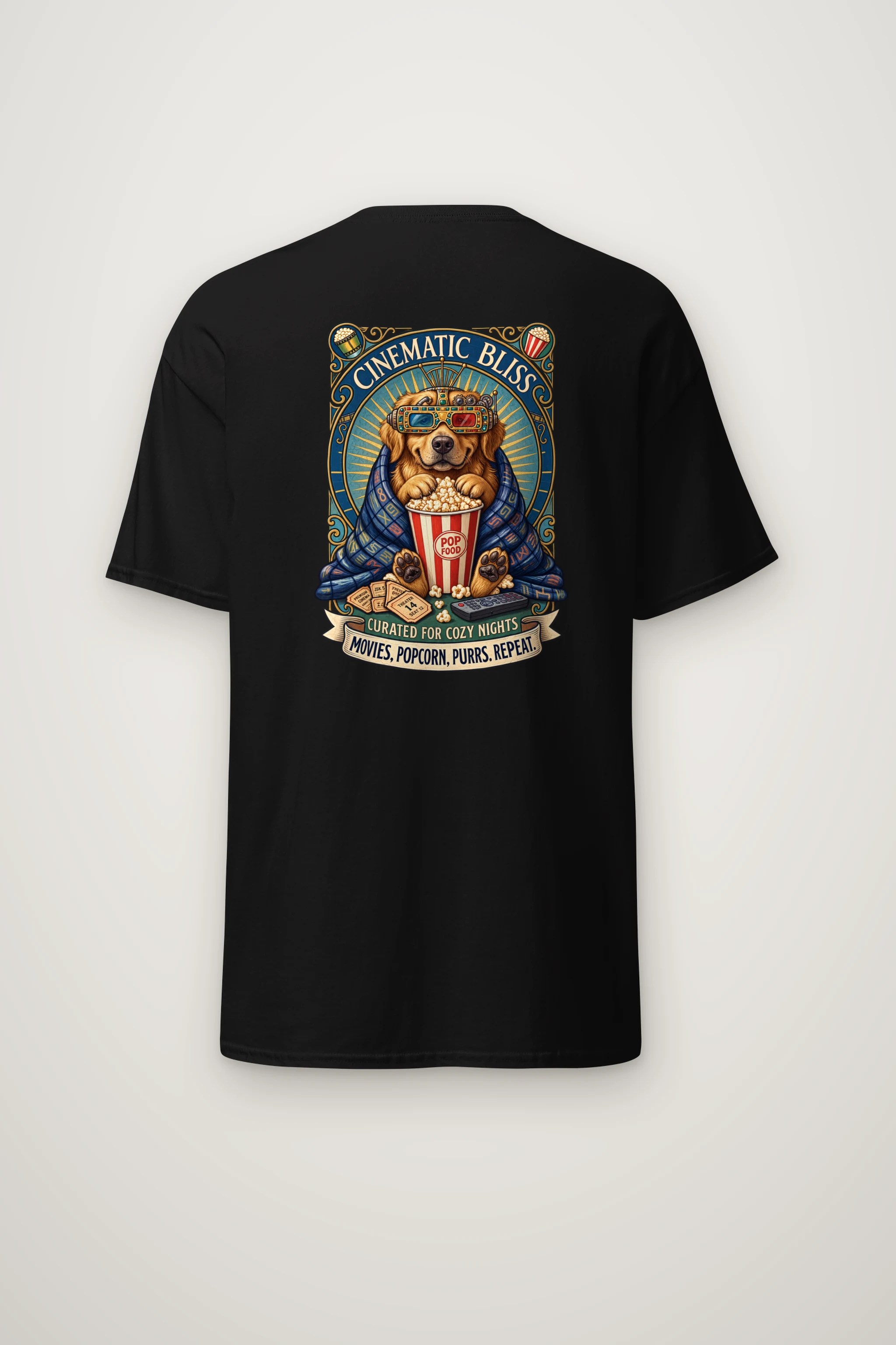 "Cinematic Bliss" Heavyweight Unisex Crewneck T-shirt