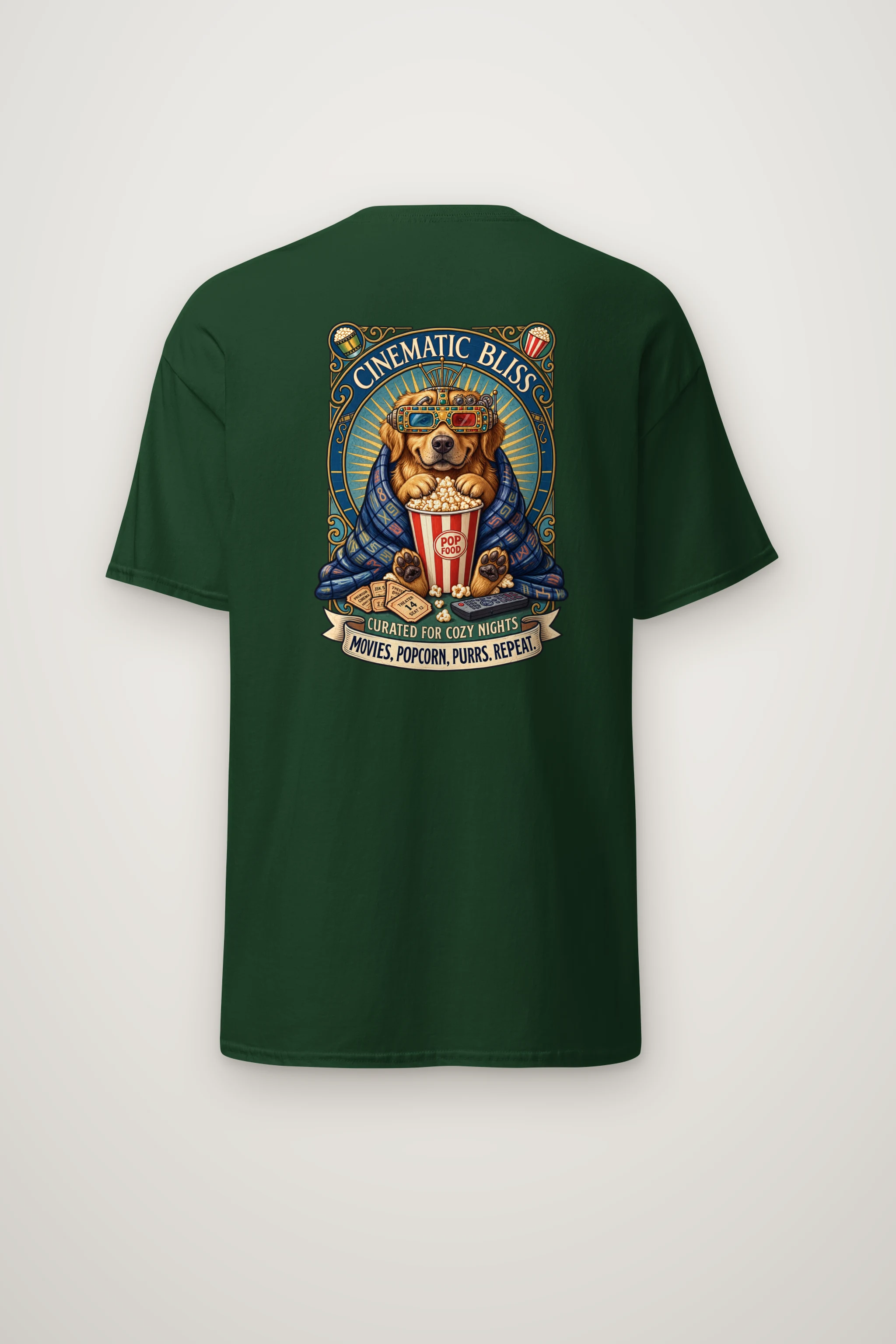 "Cinematic Bliss" Heavyweight Unisex Crewneck T-shirt