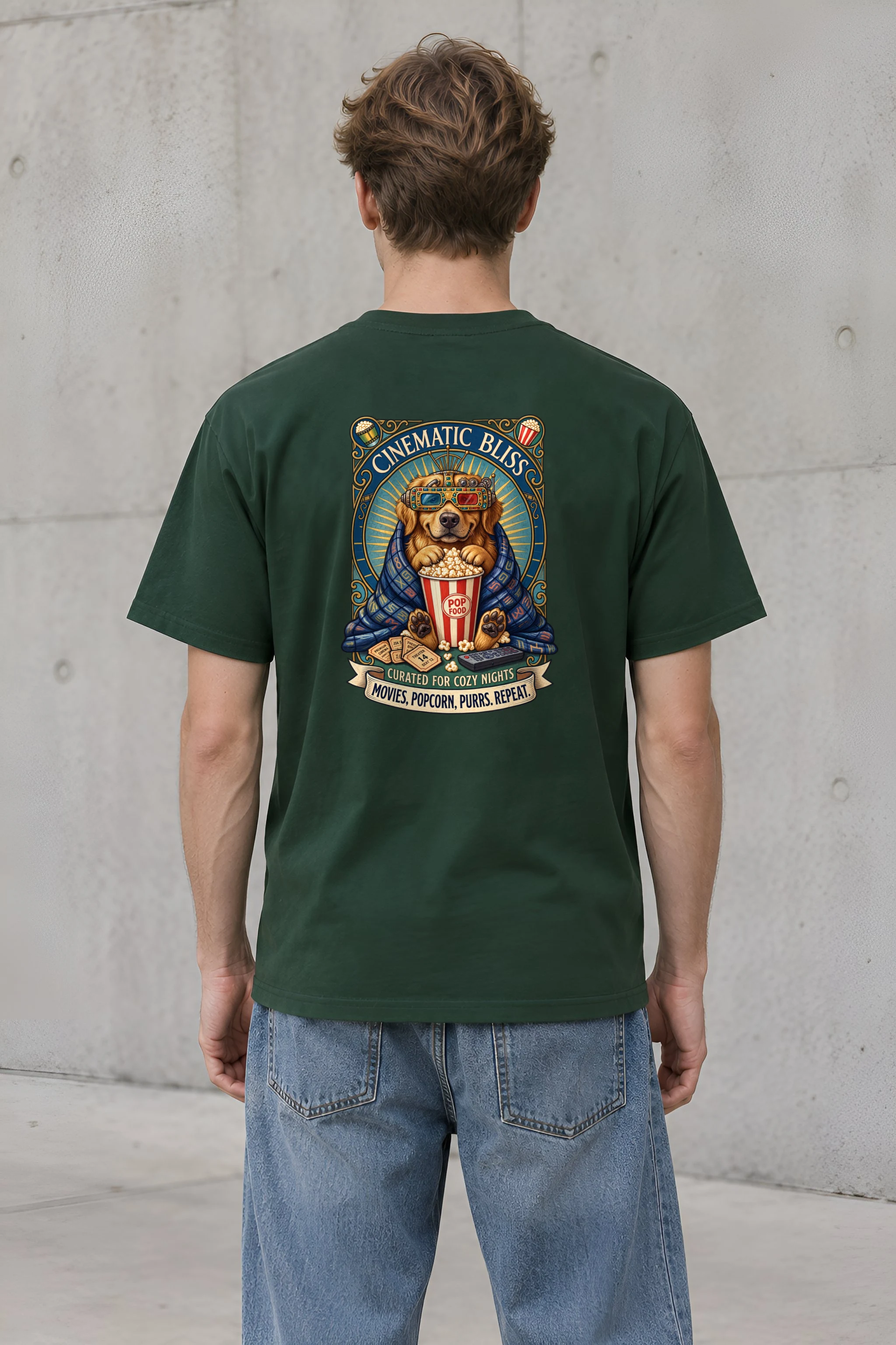 "Cinematic Bliss" Heavyweight Unisex Crewneck T-shirt