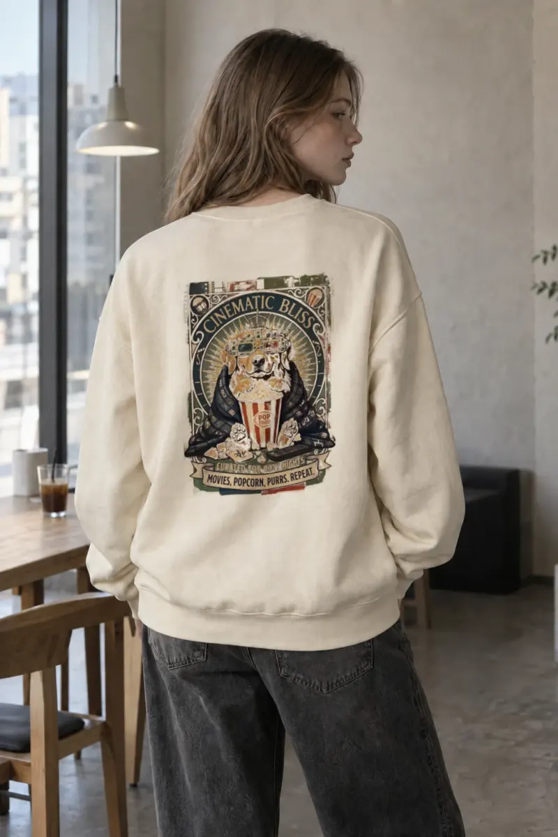 "Cinematic Bliss" Unisex Sponge Fleece Crewneck Sweatshirt | Bella + Canvas 3901