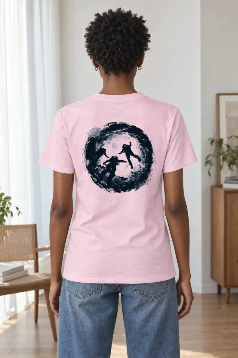 "Circular Dive" Heavyweight Unisex Crewneck T-shirt | Gildan 5000