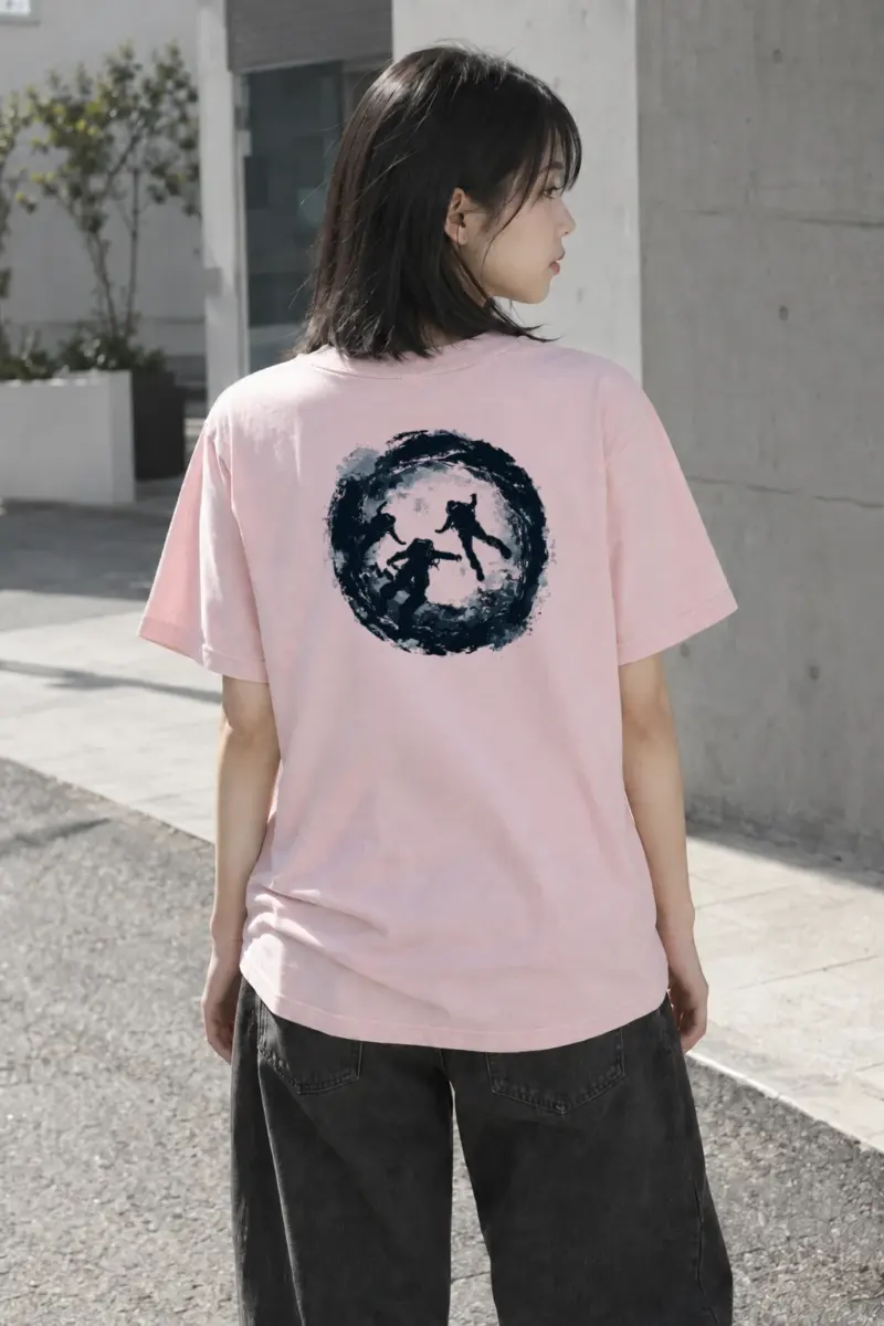 "Circular Dive" Heavyweight Unisex Crewneck T-shirt | Gildan 5000