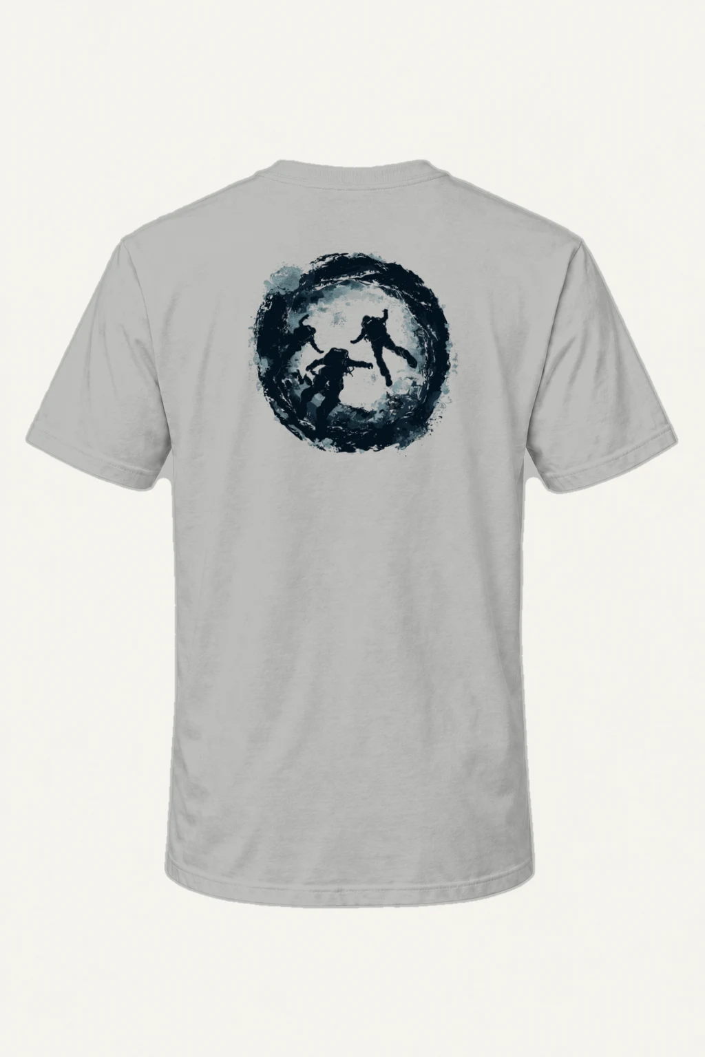 "Circular Dive" Heavyweight Unisex Crewneck T-shirt | Gildan 5000