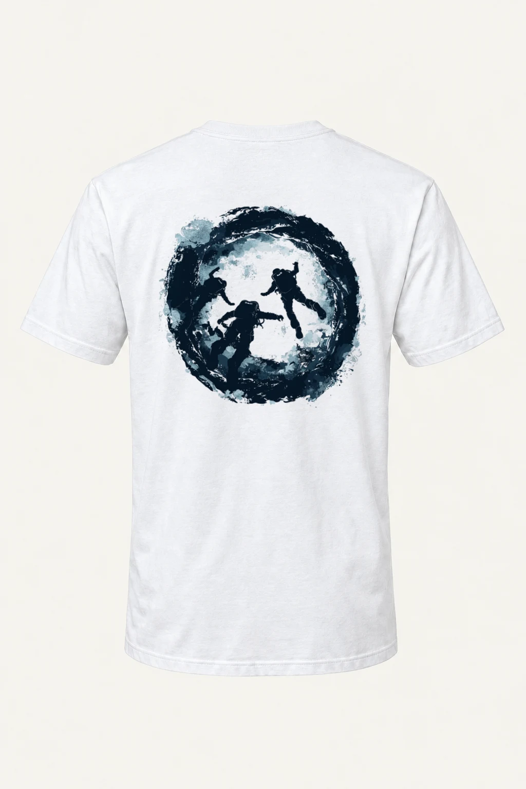 "Circular Dive" Heavyweight Unisex Crewneck T-shirt | Gildan 5000