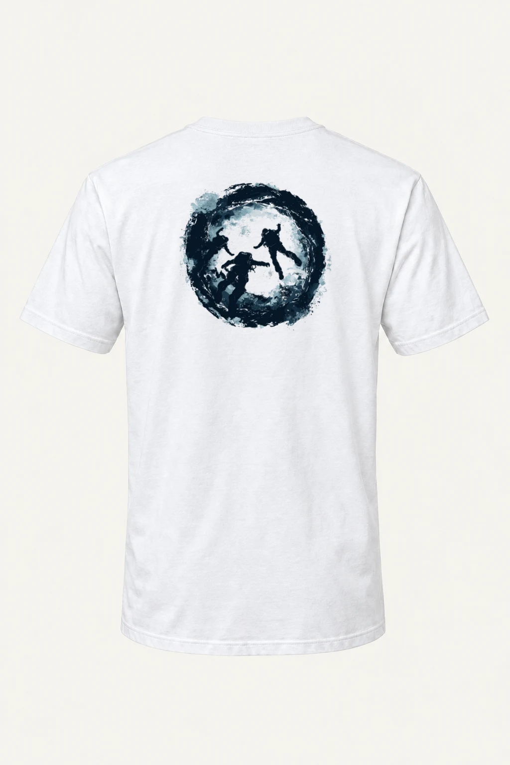 "Circular Dive" Heavyweight Unisex Crewneck T-shirt | Gildan 5000