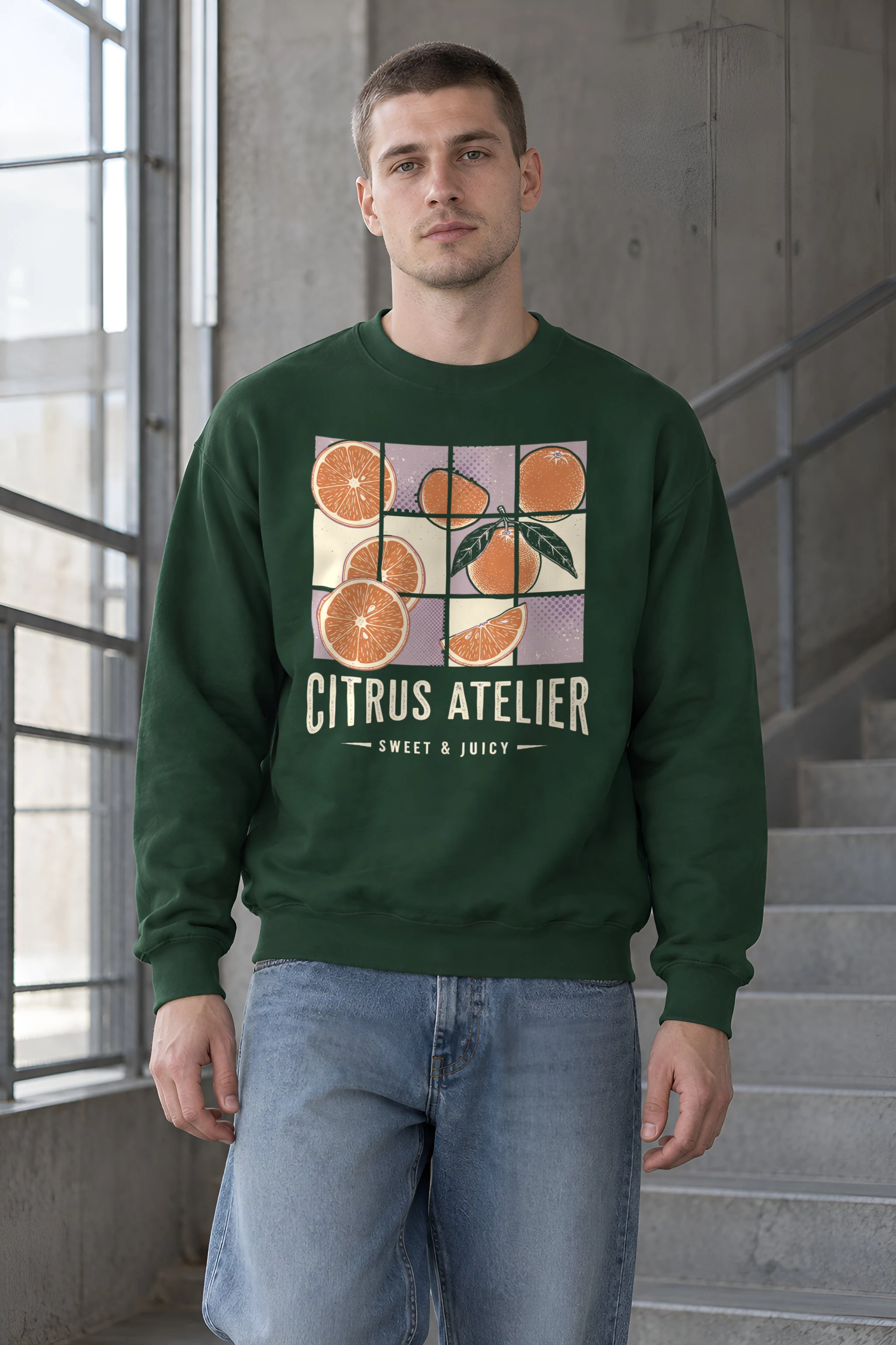 "Citrus Atelier" 1 Crewneck Sweatshirt