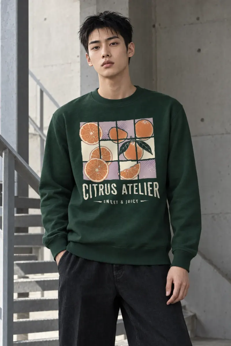 "Citrus Atelier" Heavy Blend Unisex Crewneck Sweatshirt