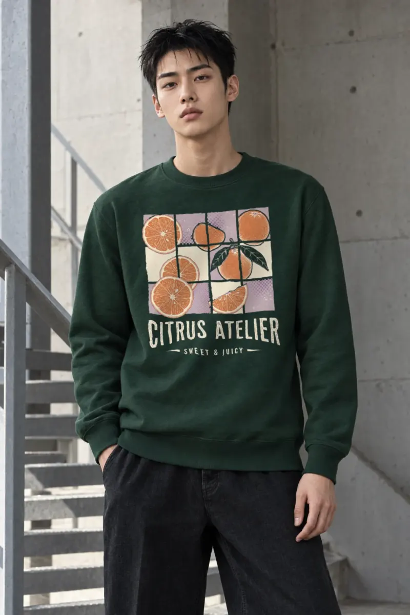"Citrus Atelier" Heavy Blend Unisex Crewneck Sweatshirt