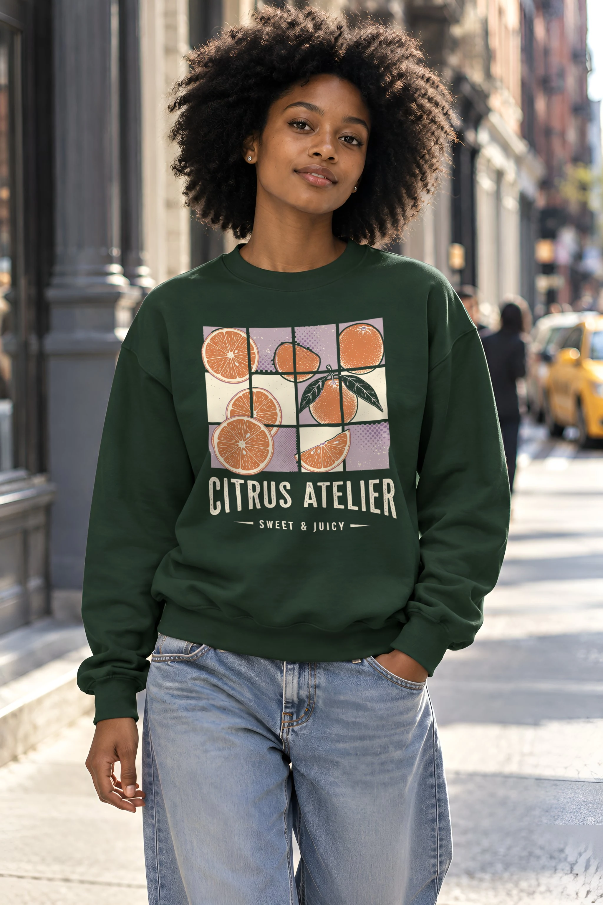 "Citrus Atelier" 1 Crewneck Sweatshirt