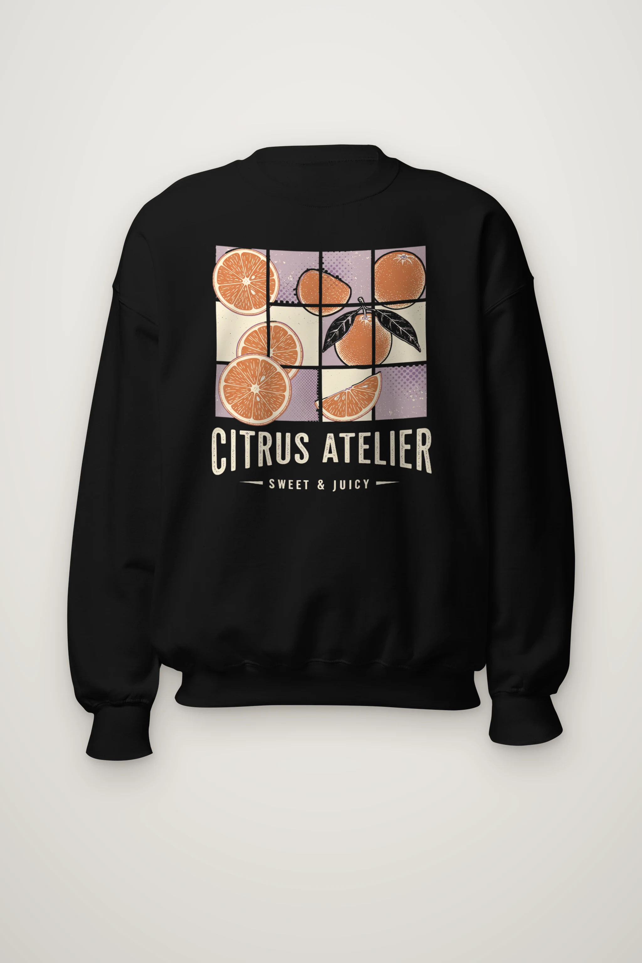 "Citrus Atelier" Heavy Blend Unisex Crewneck Sweatshirt