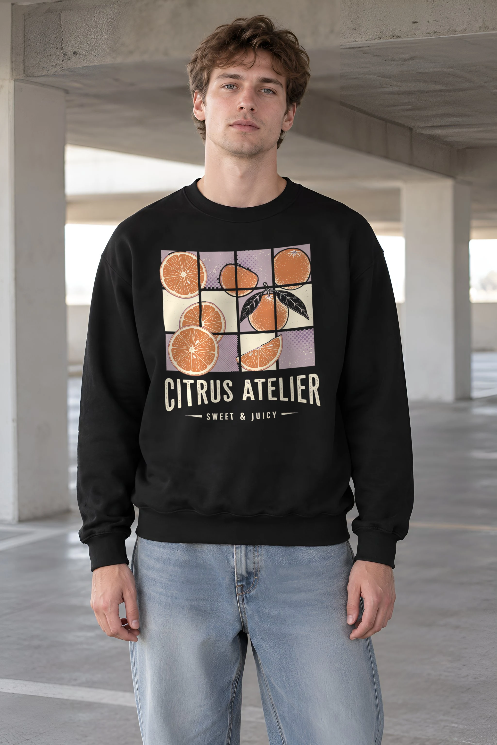 "Citrus Atelier" 1 Crewneck Sweatshirt