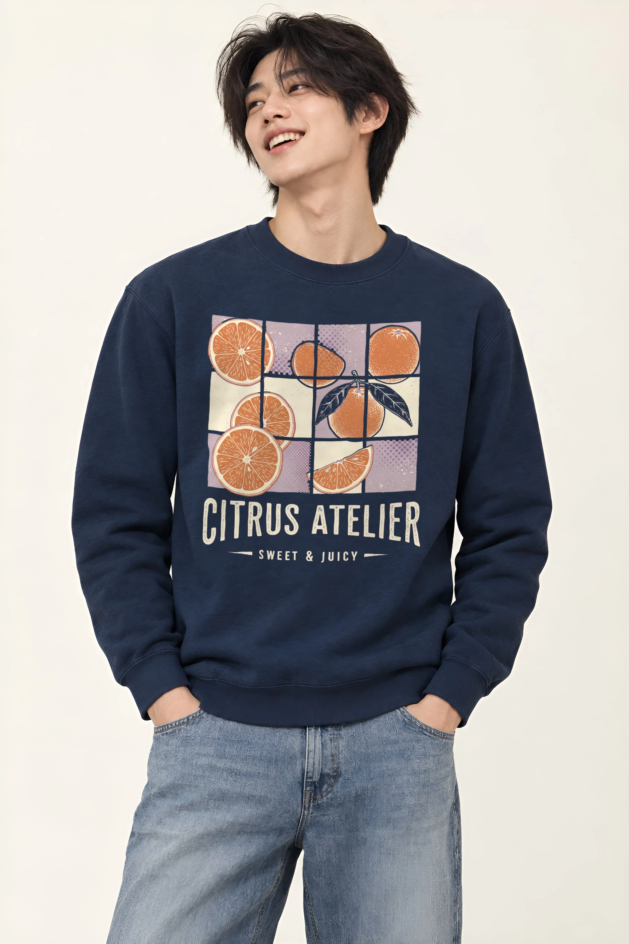 "Citrus Atelier" 1 Crewneck Sweatshirt