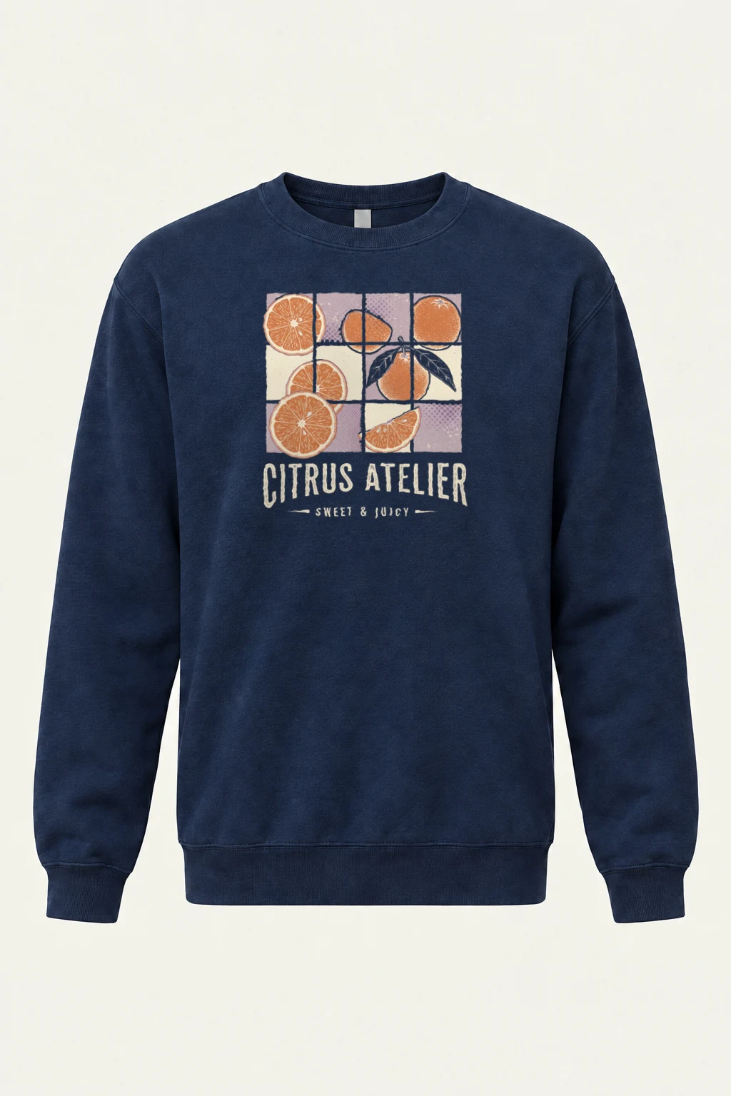 "Citrus Atelier" Heavy Blend Unisex Crewneck Sweatshirt | Gildan 18000