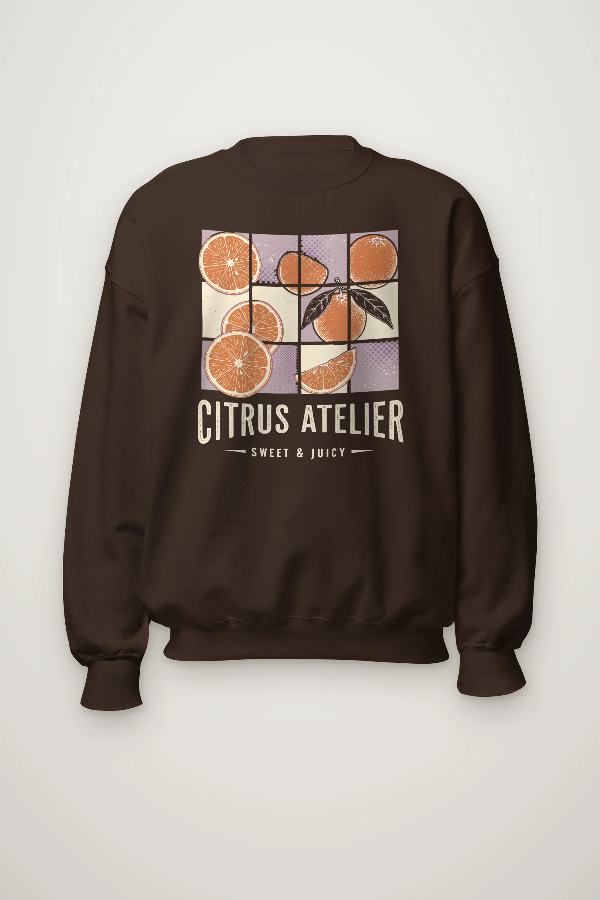 "Citrus Atelier" Heavy Blend Unisex Crewneck Sweatshirt