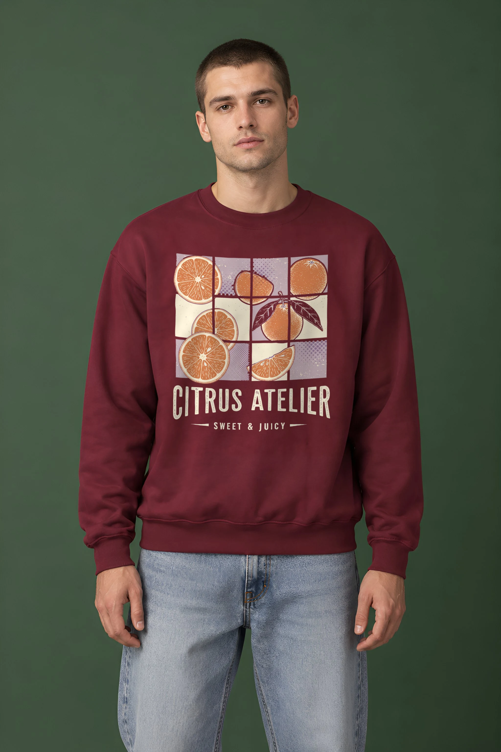 "Citrus Atelier" 1 Crewneck Sweatshirt