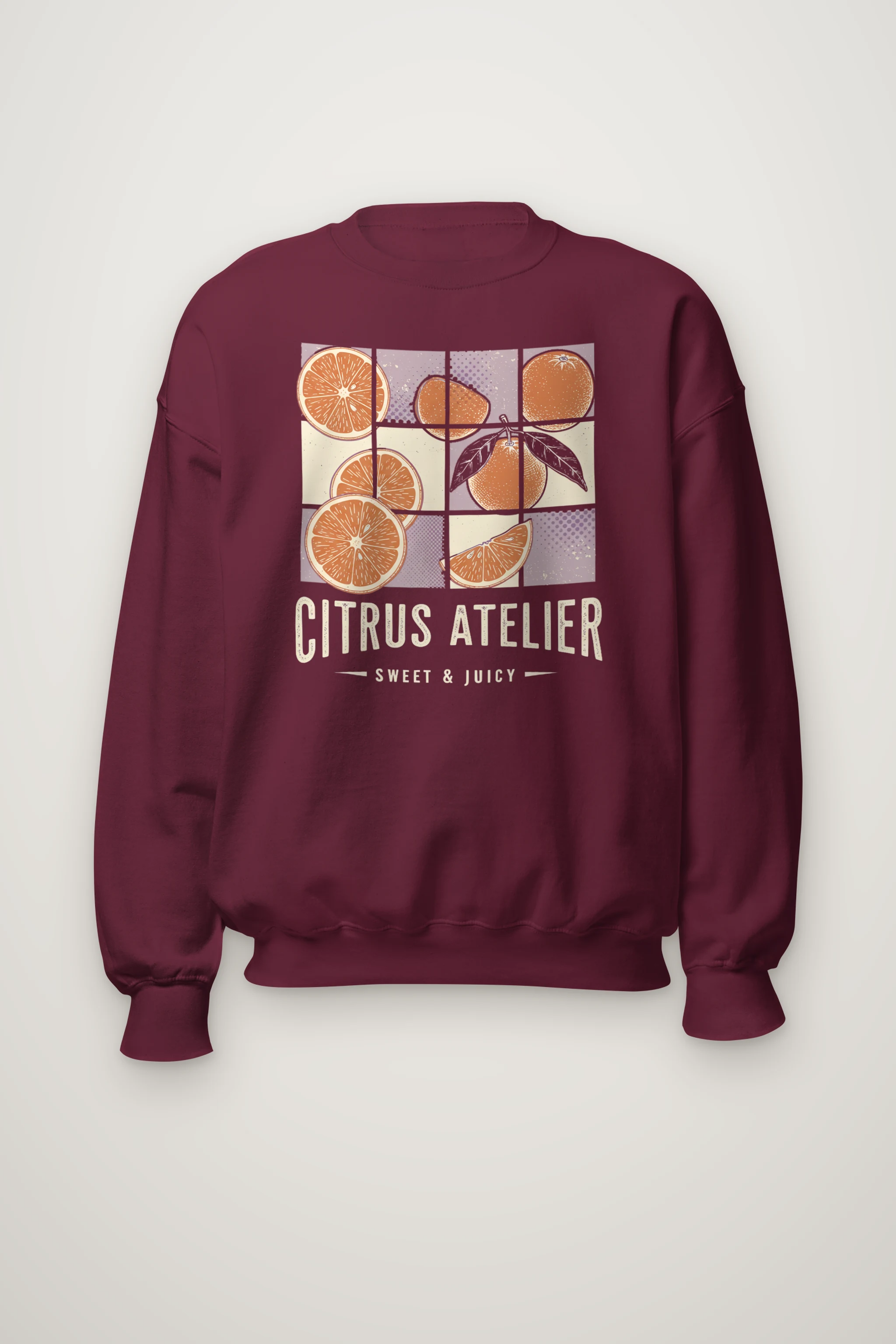 "Citrus Atelier" Heavy Blend Unisex Crewneck Sweatshirt