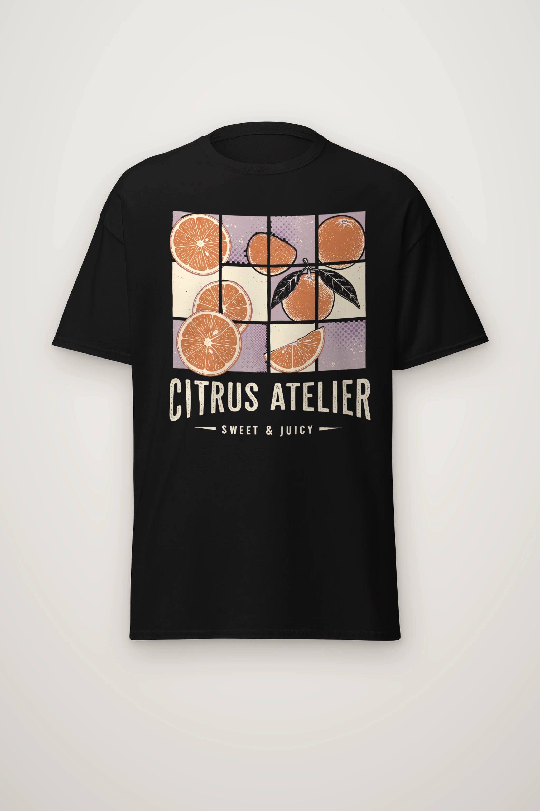 "Citrus Atelier" Heavyweight Unisex Crewneck T-shirt