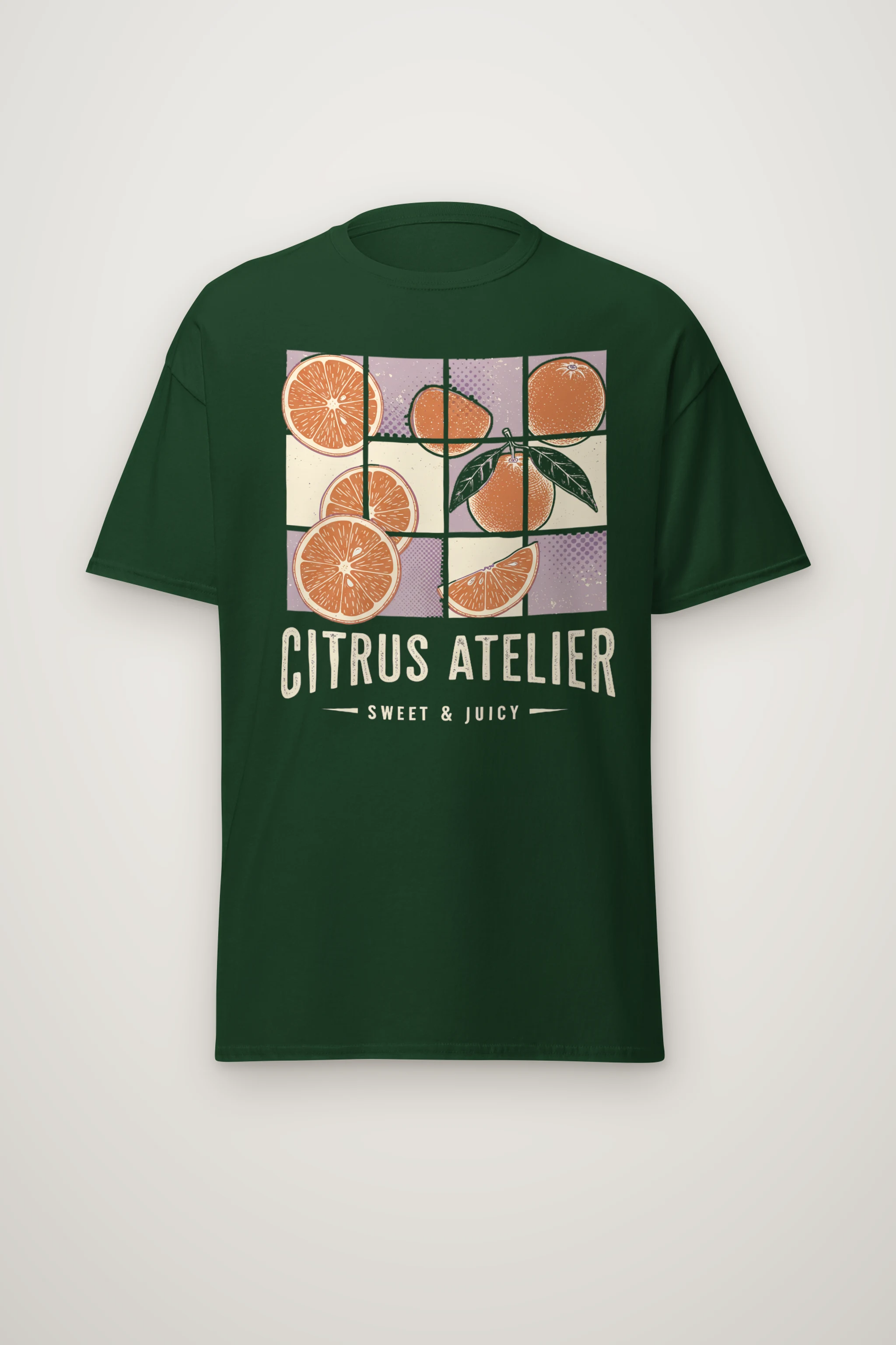 "Citrus Atelier" Heavyweight Unisex Crewneck T-shirt