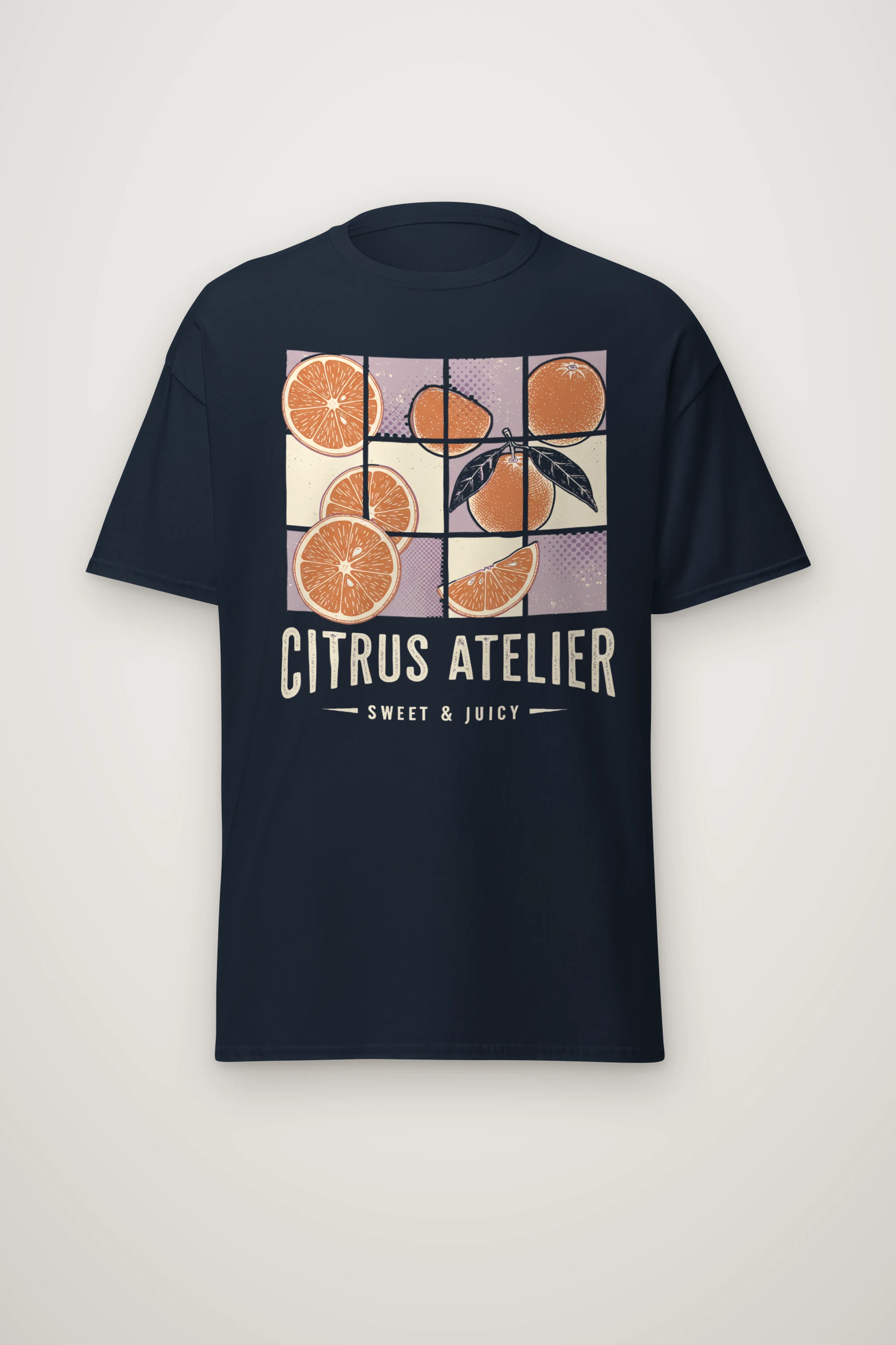 "Citrus Atelier" Heavyweight Unisex Crewneck T-shirt