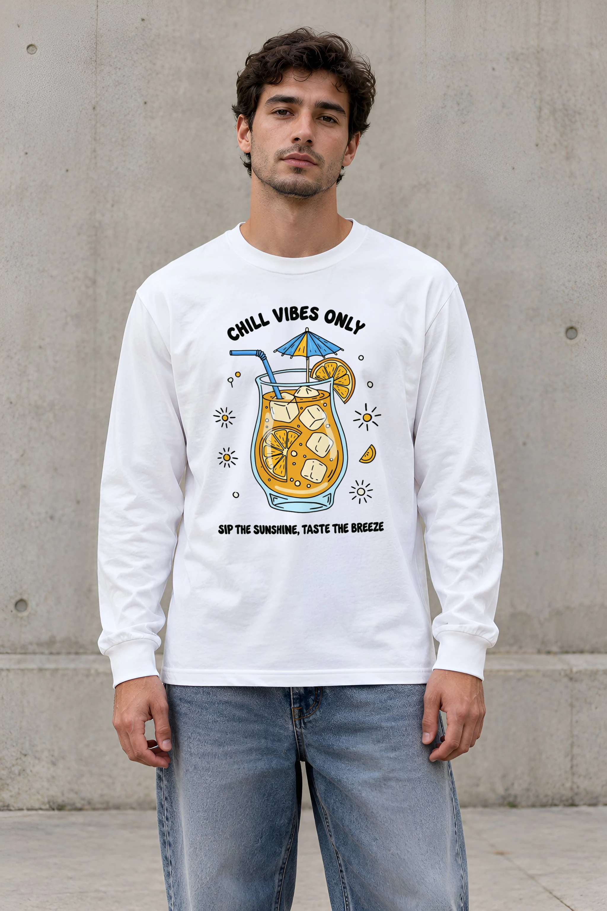 "Citrus Breeze Club" Unisex Longsleeve T-shirt