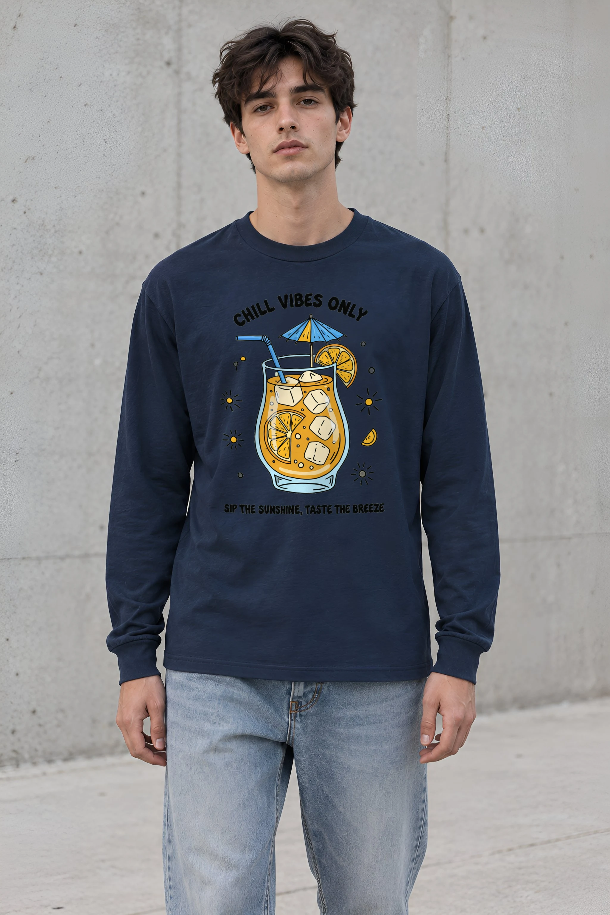 "Citrus Breeze Club" Unisex Longsleeve T-shirt