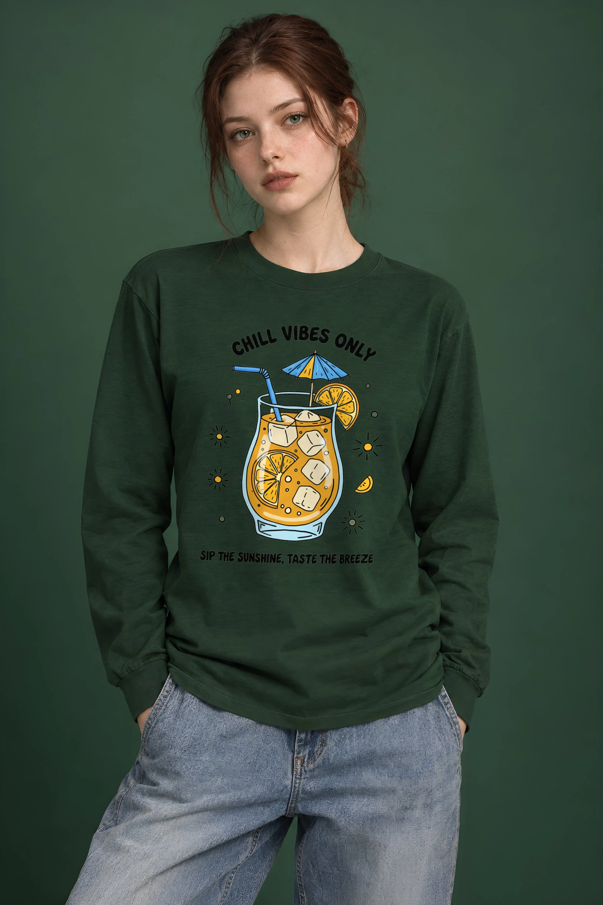 "Citrus Breeze Club" Unisex Longsleeve T-shirt