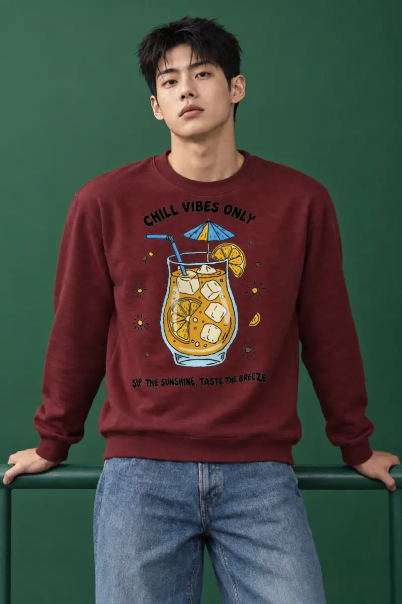 "Citrus Breeze" Heavy Blend Unisex Crewneck Sweatshirt