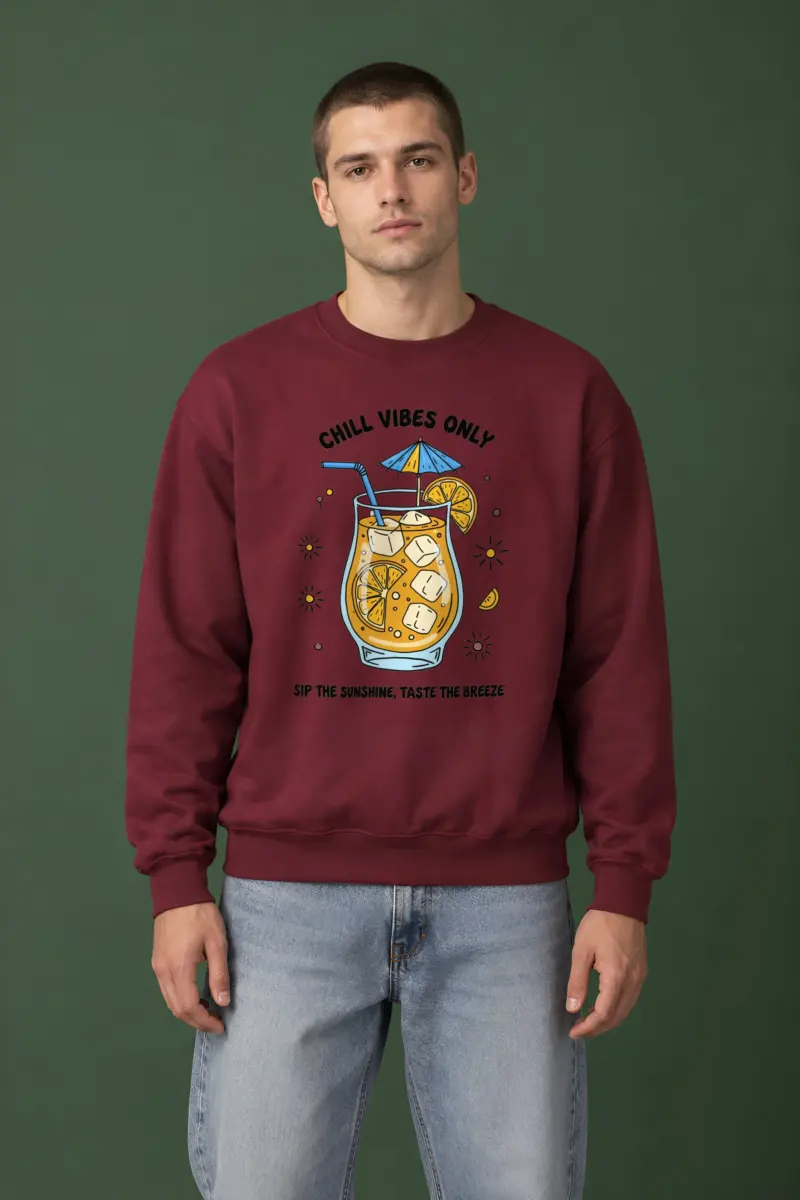 "Citrus Breeze" Heavy Blend Unisex Crewneck Sweatshirt